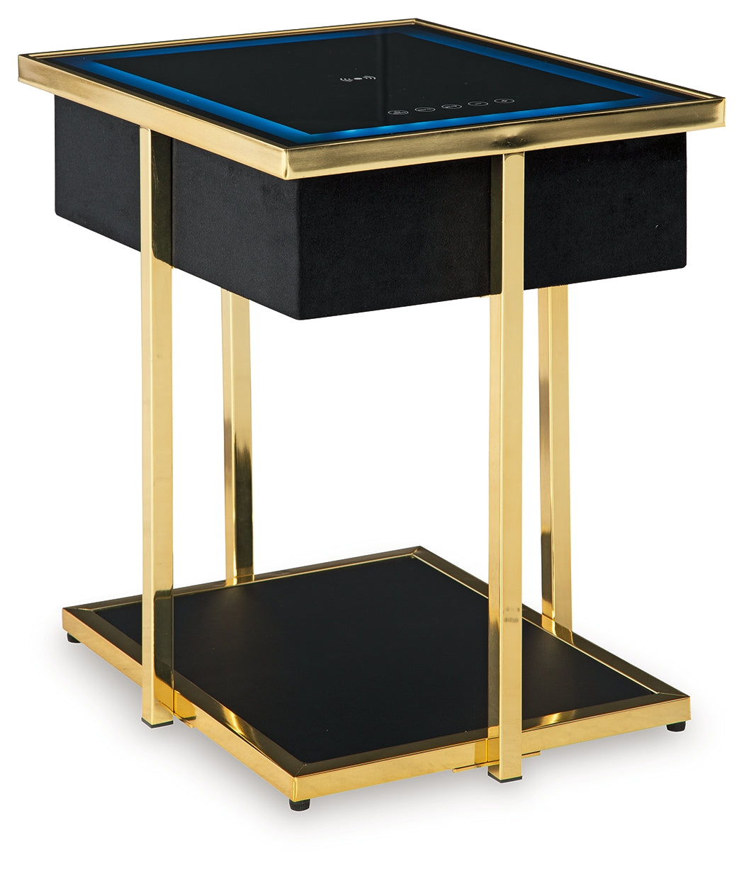 Rexwell Accent Table with Speaker - Tampa Furniture Outlet