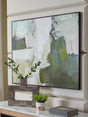Tampa Furniture Outlet - Ashley Furniture - Vinick Wall Decor - Wall Art / Green/Gray/White - A8000459