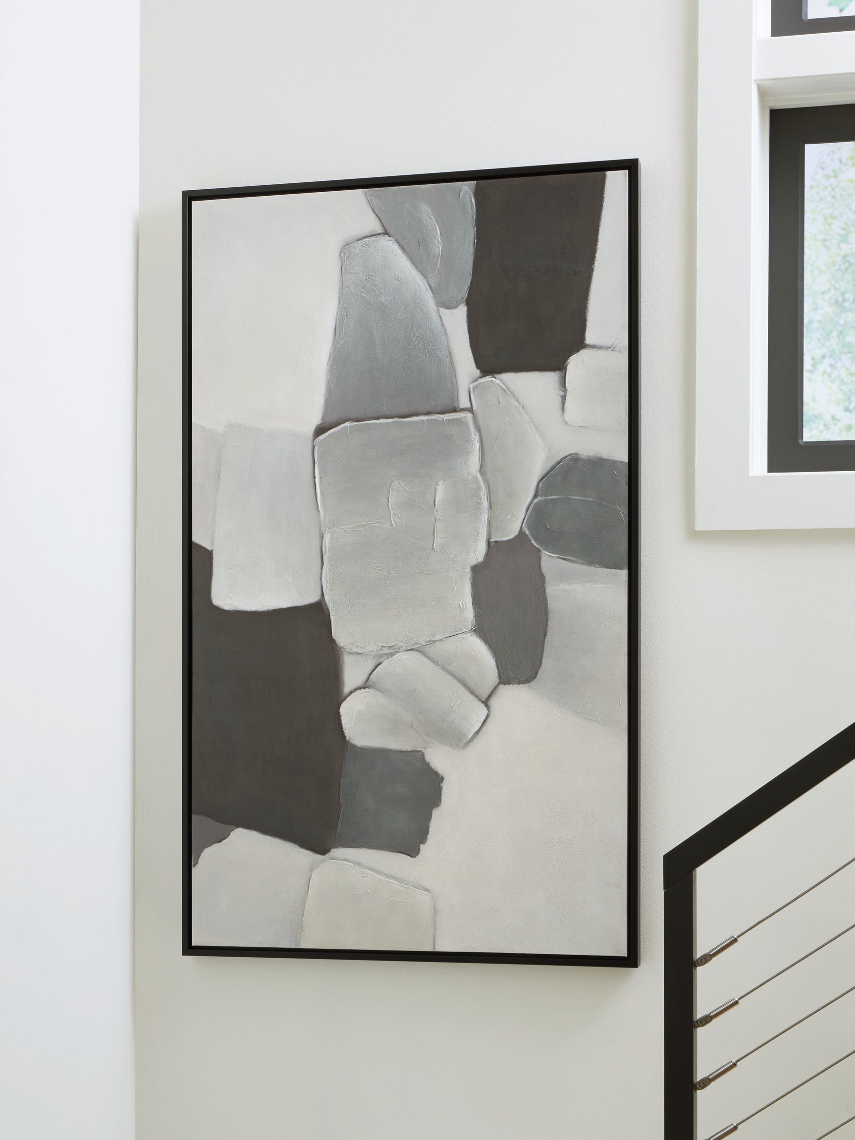 Tampa Furniture Outlet - Ashley Furniture - Adilson Wall Decor - Wall Art / White/Gray/Black - A8000463