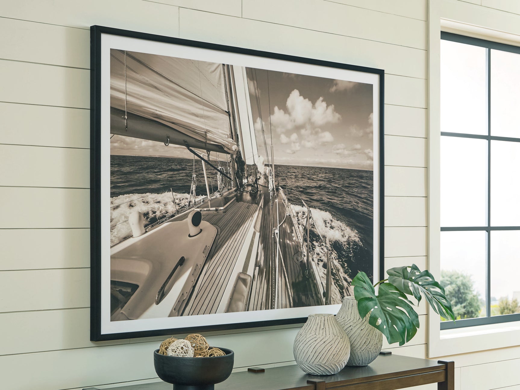 Tampa Furniture Outlet - Ashley Furniture - Arlanford Wall Decor - Wall Art / Sepia - A8000505