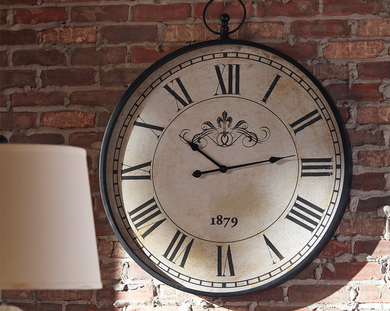 Tampa Furniture Outlet - Ashley Furniture - Augustina Wall Decor - Wall Clock / Antique Black - A8010110