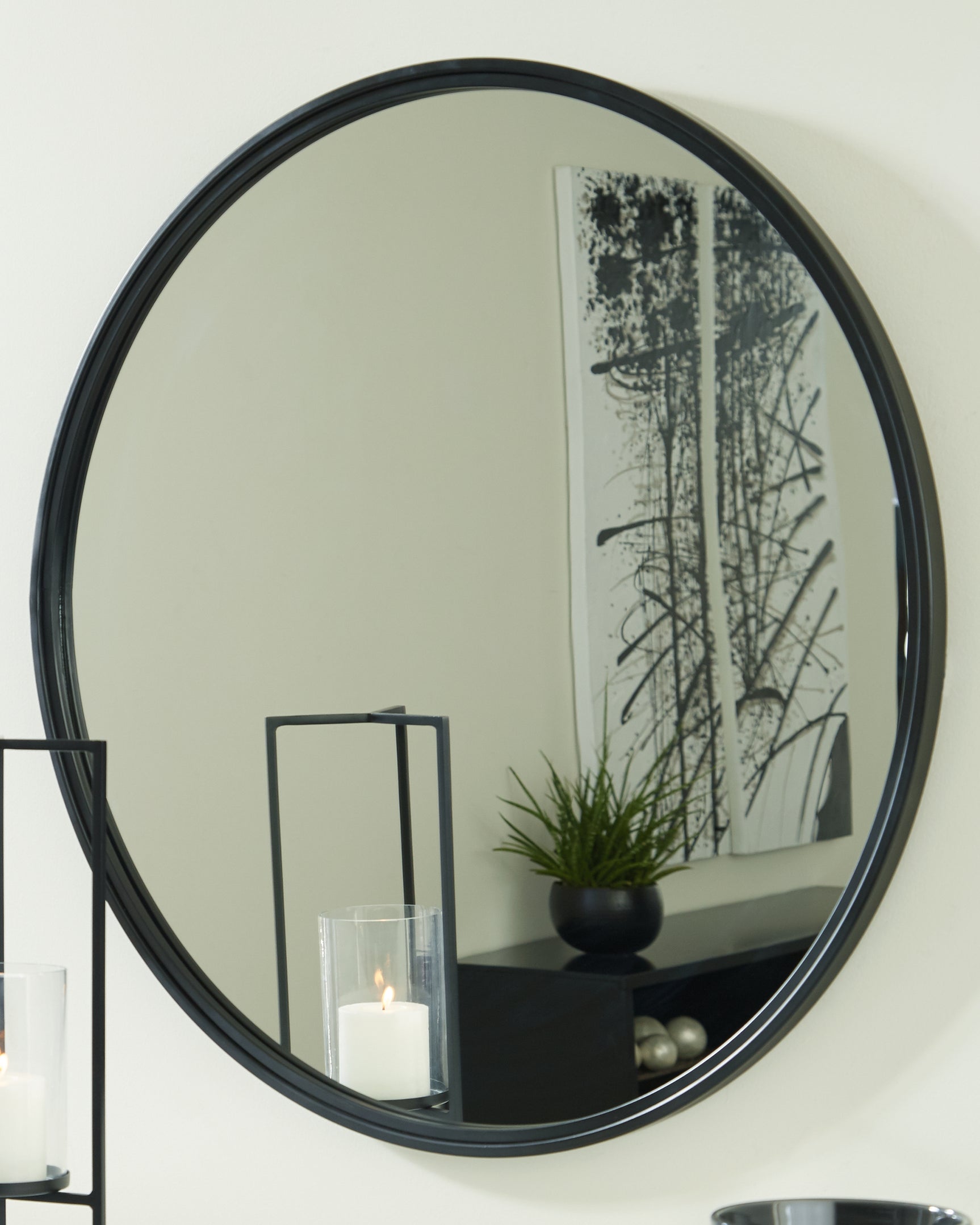 Tampa Furniture Outlet - Ashley Furniture - Brocky Mirror - Accent Mirror / White - A8010293