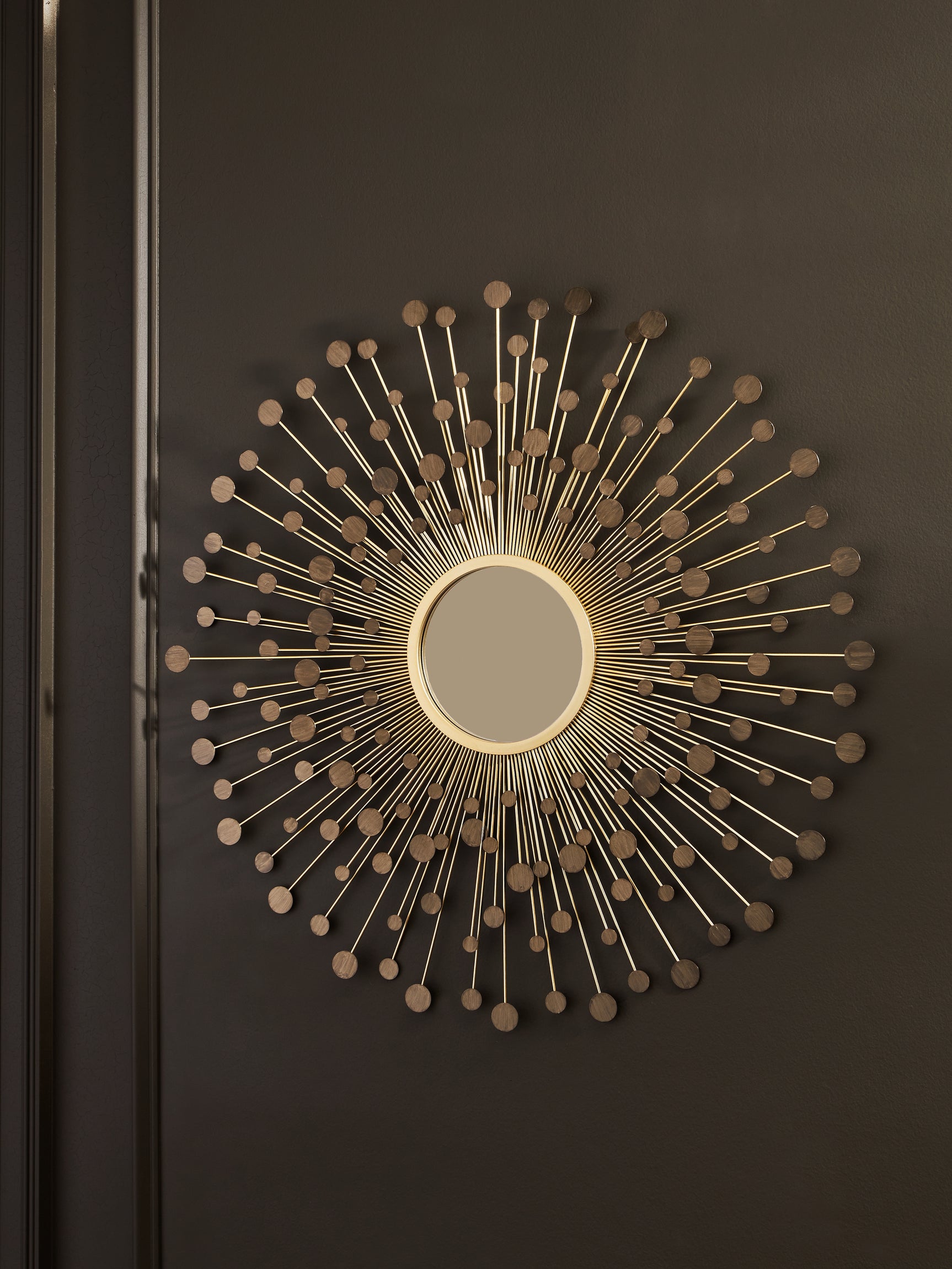 Tampa Furniture Outlet - Ashley Furniture - Morwenna Mirror - Accent Mirror / Bronze/Gold Finish - A8010392