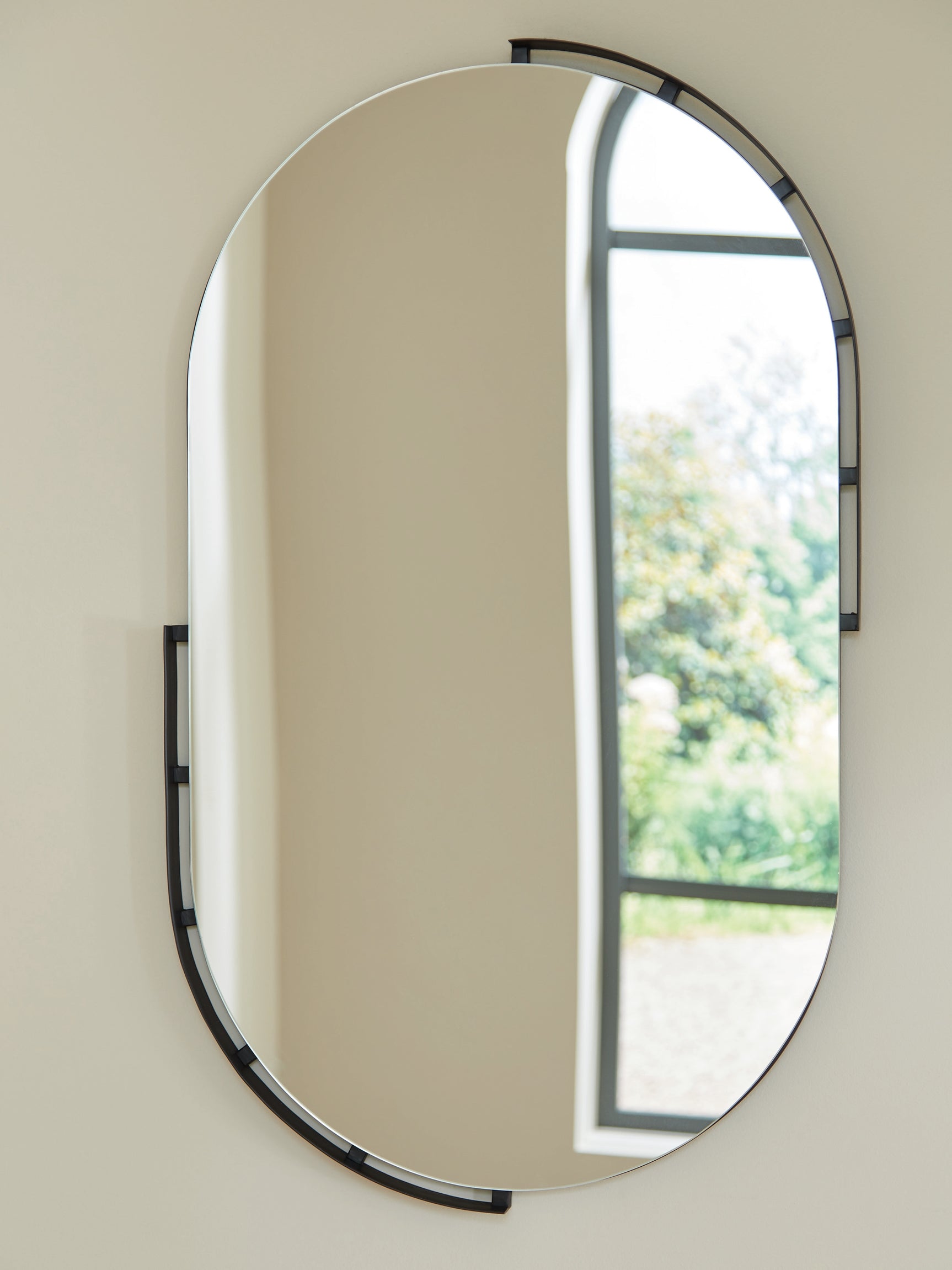 Tampa Furniture Outlet - Ashley Furniture - Valkings Mirror - Accent Mirror / Black - A8010403