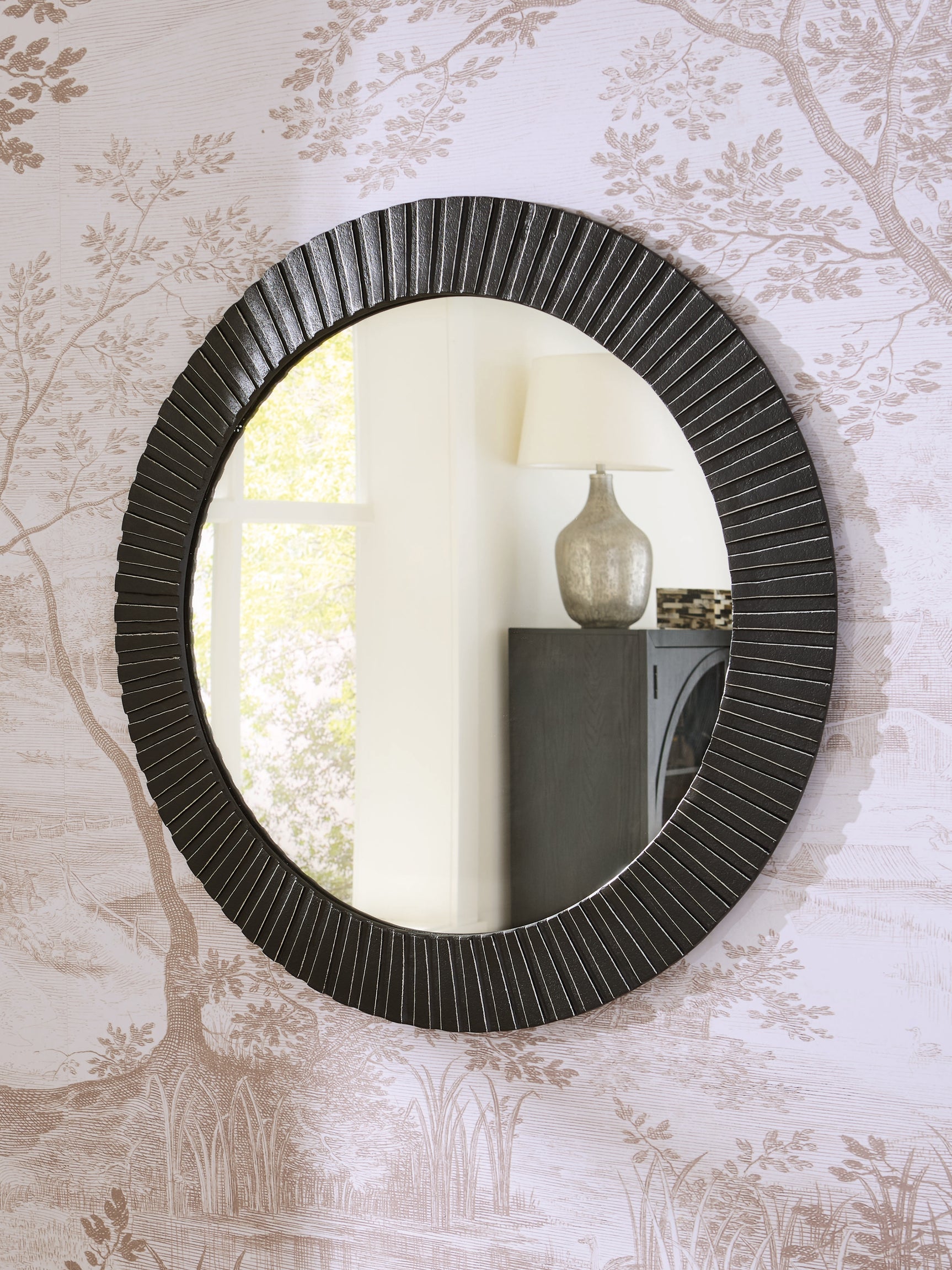 Tampa Furniture Outlet - Ashley Furniture - Ozias Mirror - Accent Mirror / Black - A8010417