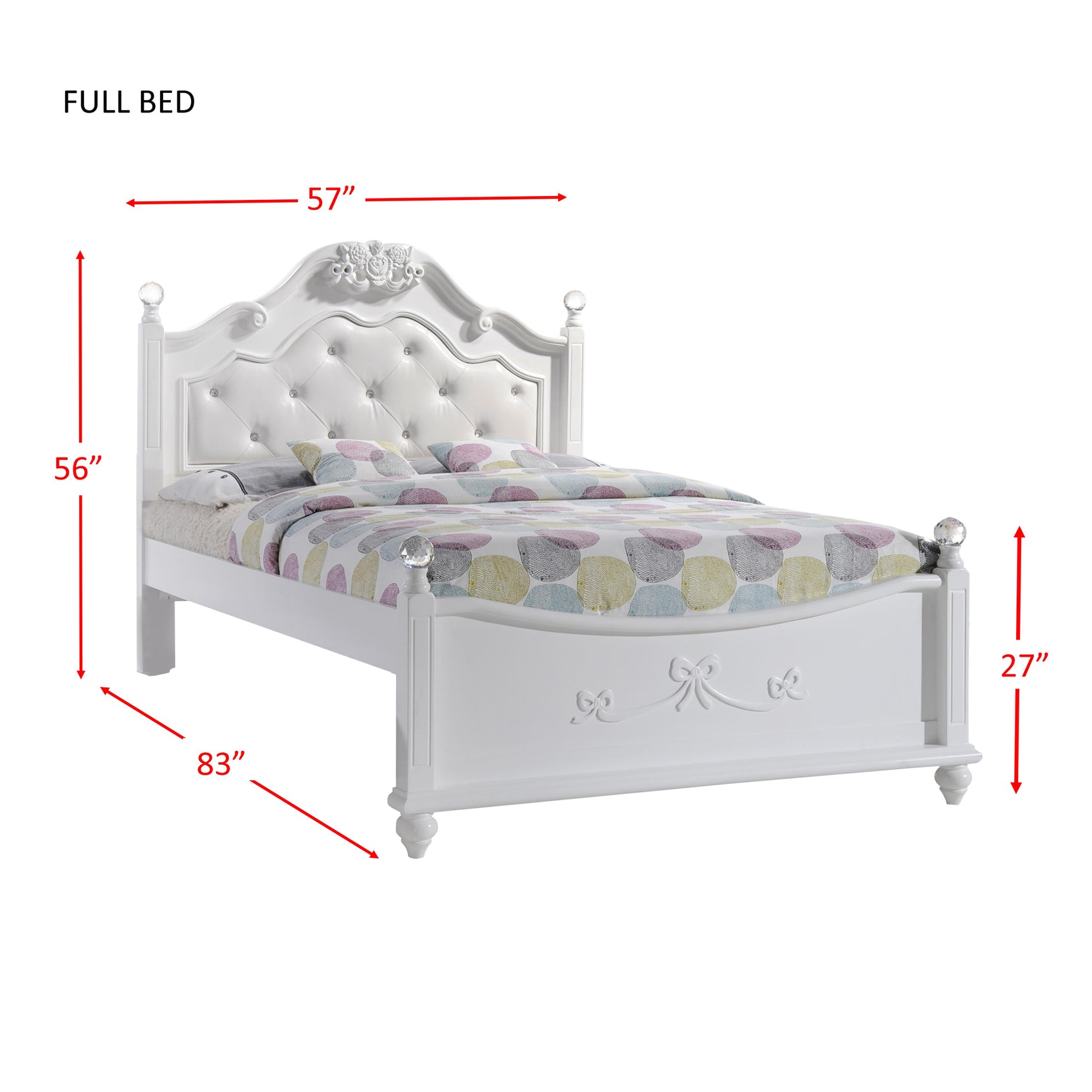 Alana Full Platform Bed W/ Storage Trundle - Tampa Furniture Outlet