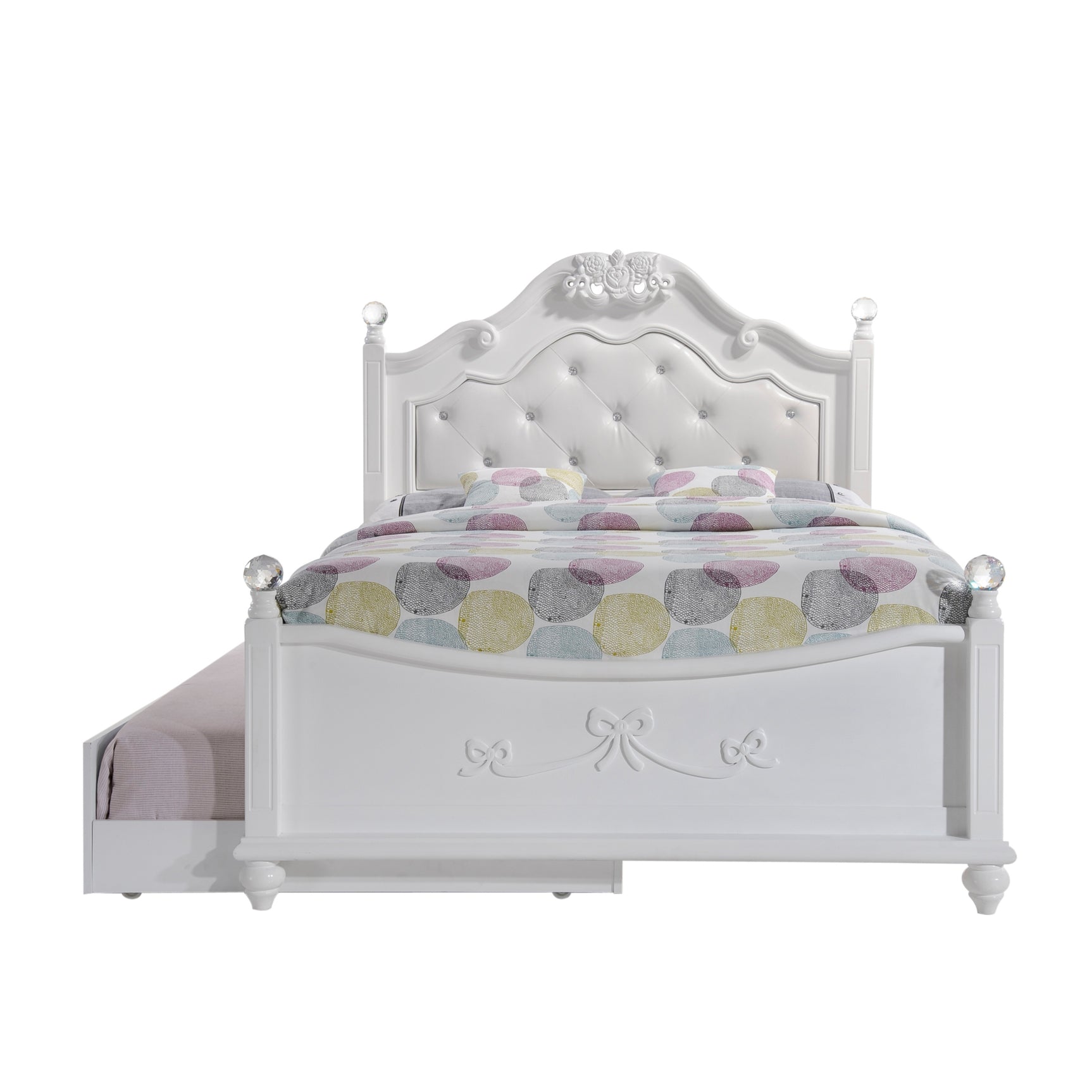 Alana Full Platform Bed W/ Storage Trundle - Tampa Furniture Outlet