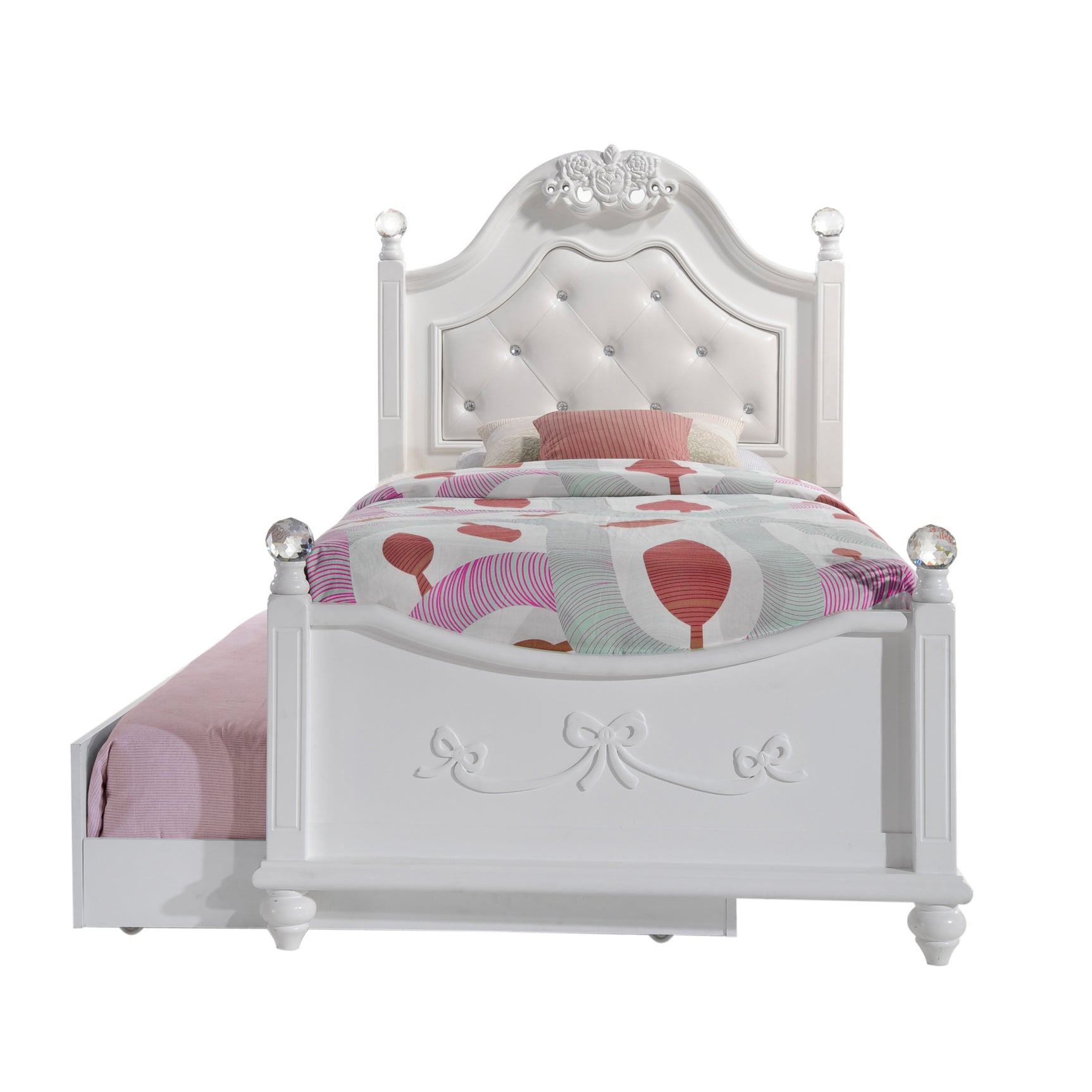 Alana Twin Platform Bed w/ Storage Trundle - Tampa Furniture Outlet