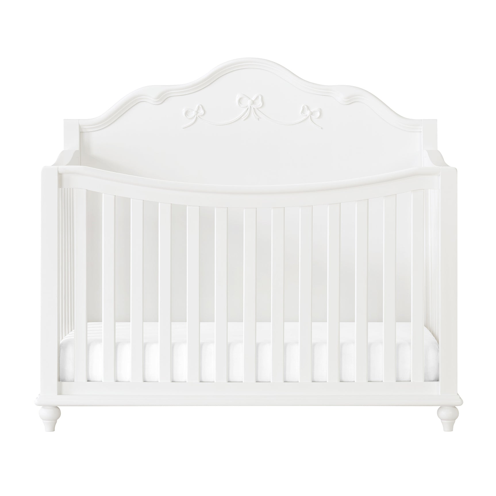 Alana Crib with Guardrails in White - Tampa Furniture Outlet