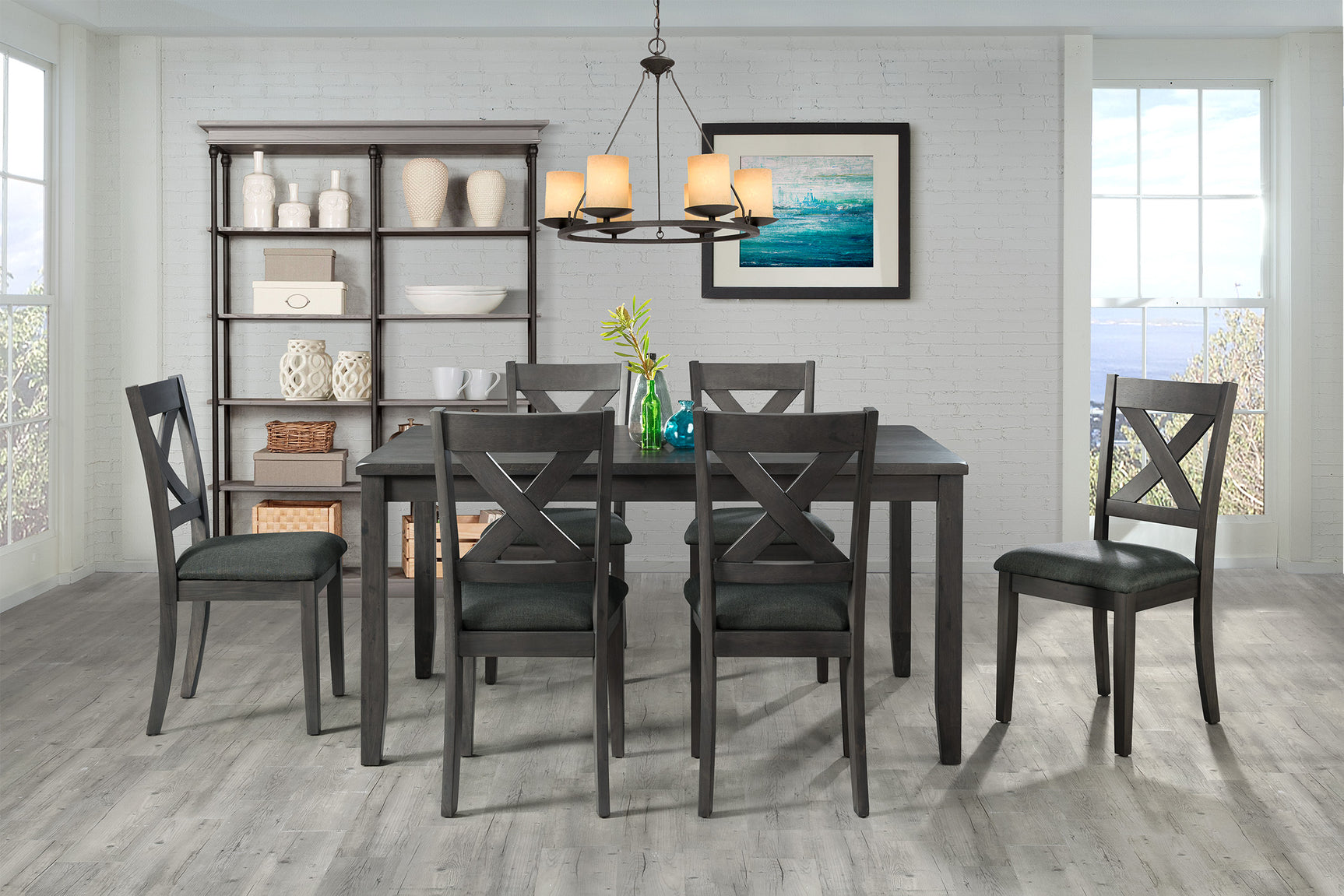 Alex Dining Side Chair Grey (2 PER PACK) – SKU DAX400SC | Elements