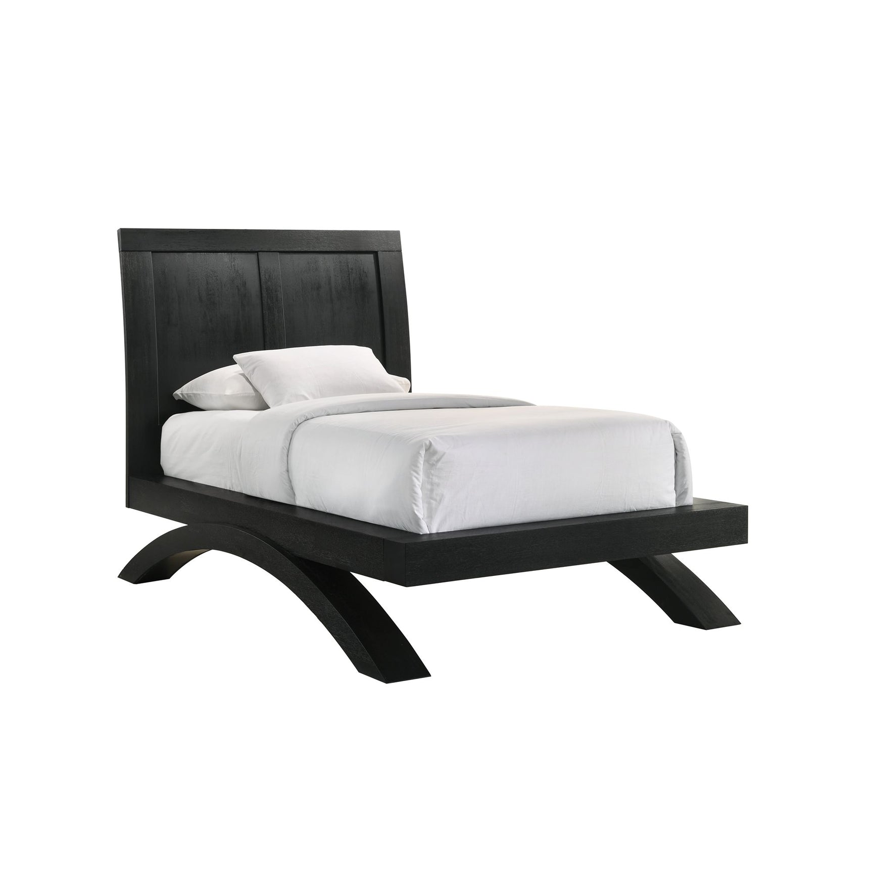 Allan Twin Bed in Black - Tampa Furniture Outlet