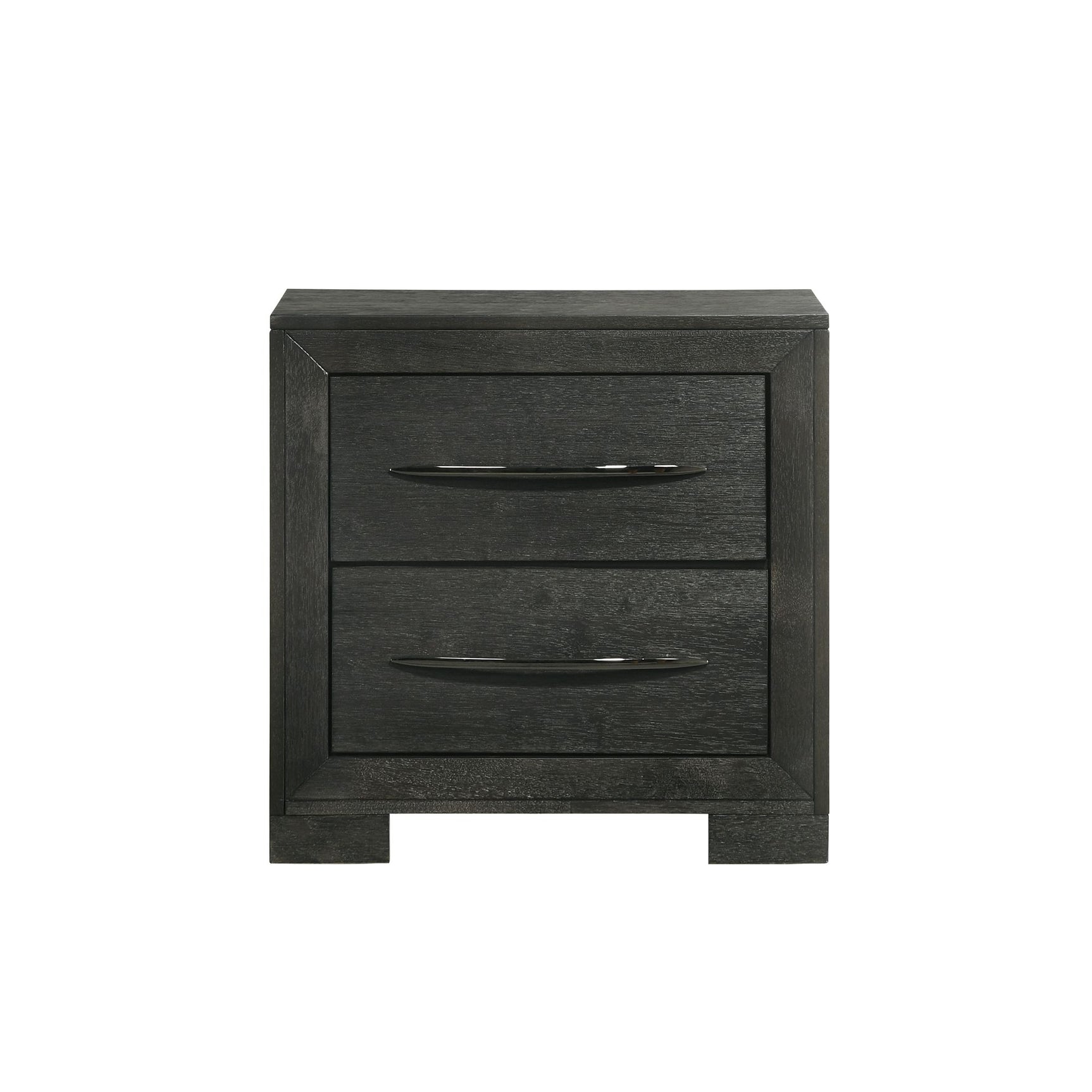 Allan 2-Drawer Nightstand in Black - Tampa Furniture Outlet