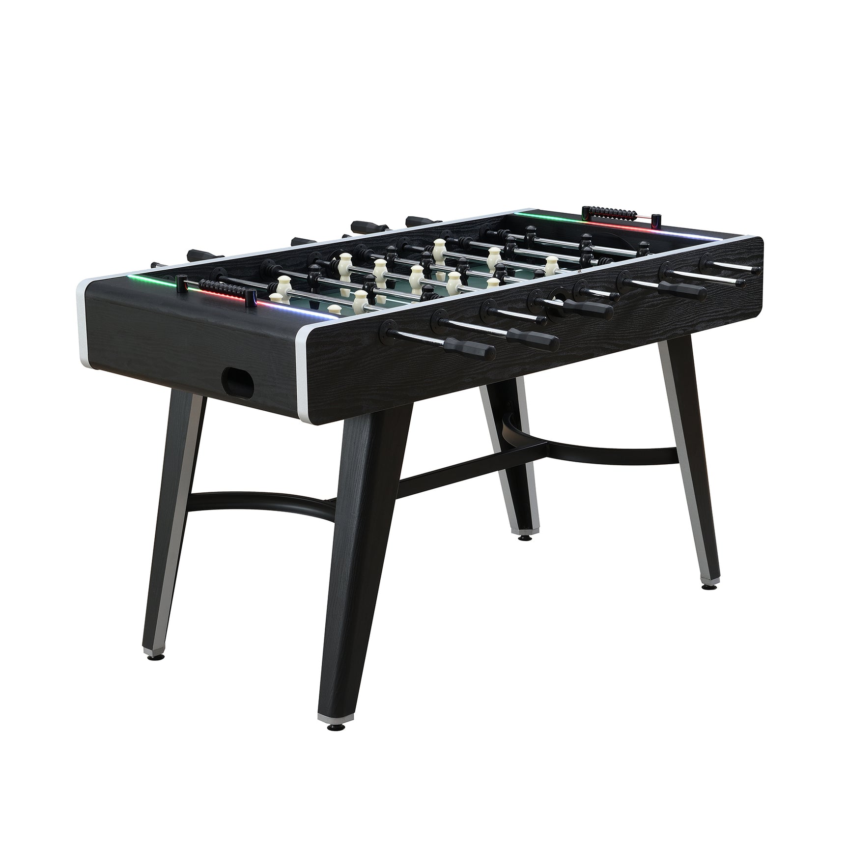 Amaya Indoor Foosball with LED in Black (3A Packing) - Tampa Furniture Outlet