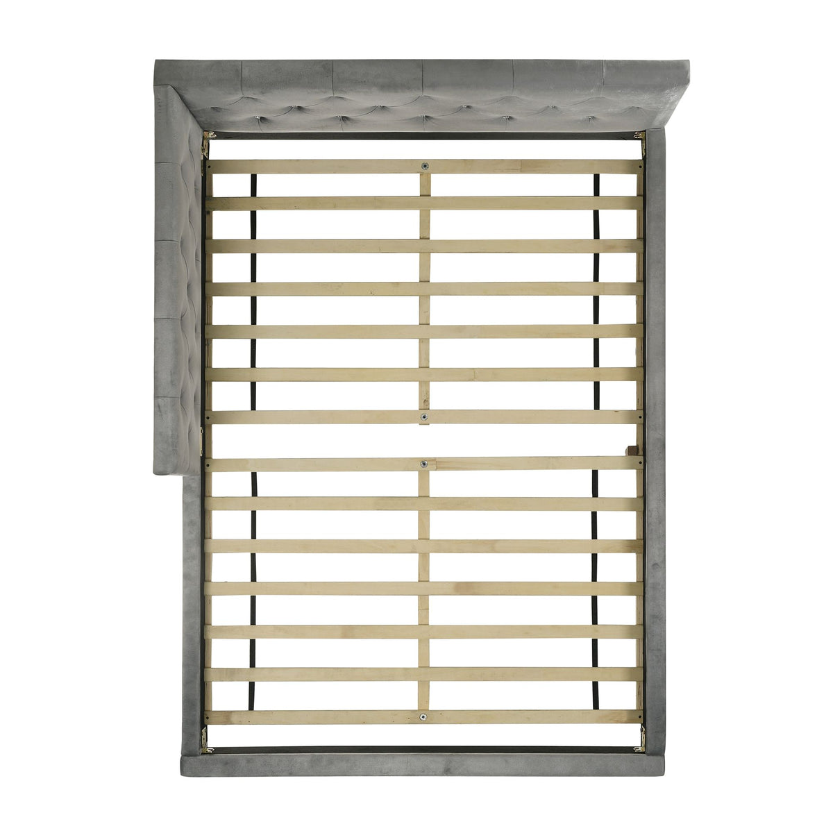 Amberley Full UPH Corner Bed with LED and USB in Grey