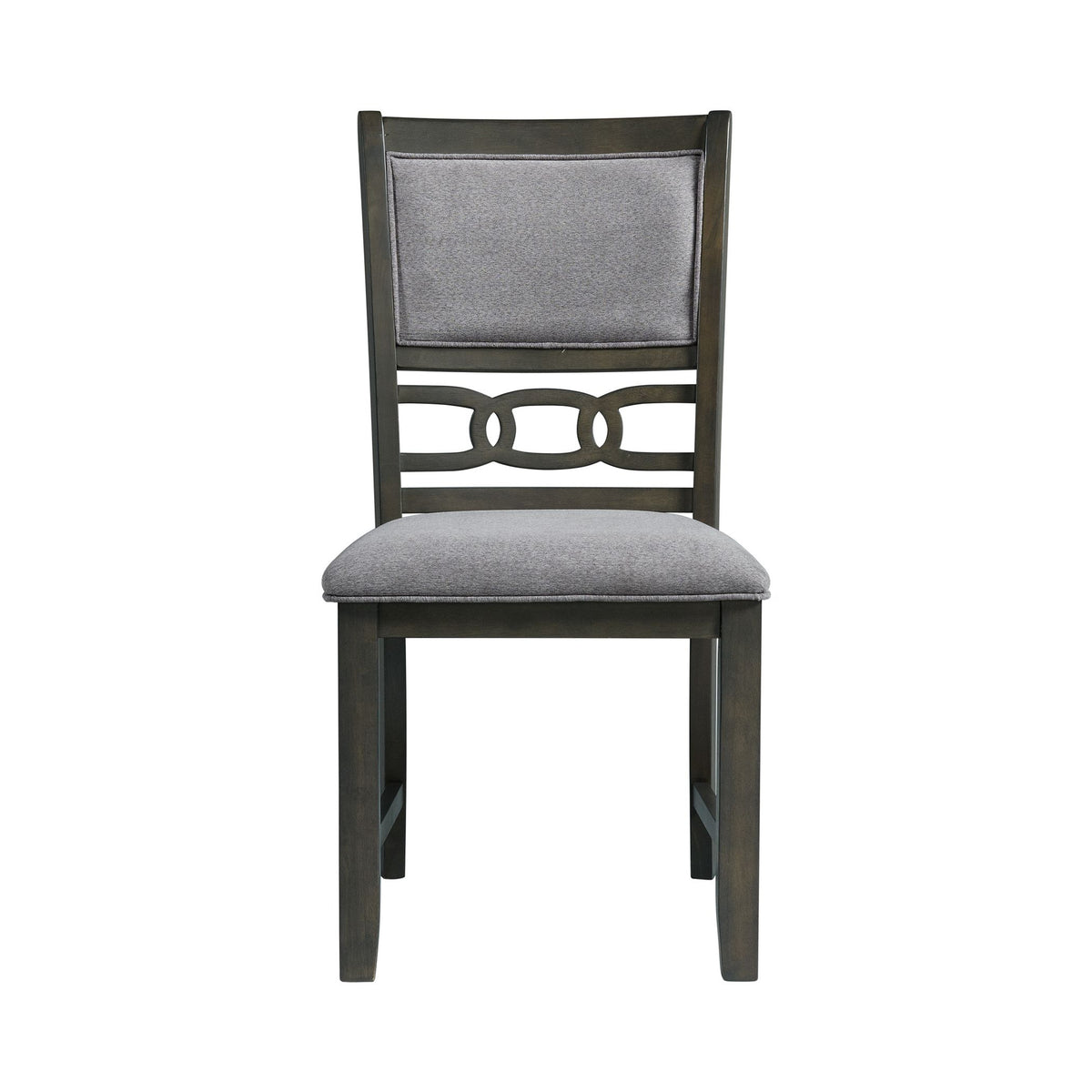 Amherst Dining Side Chair W/Fabric Cushion Side Stretcher Grey Finish (2 Per Pack)