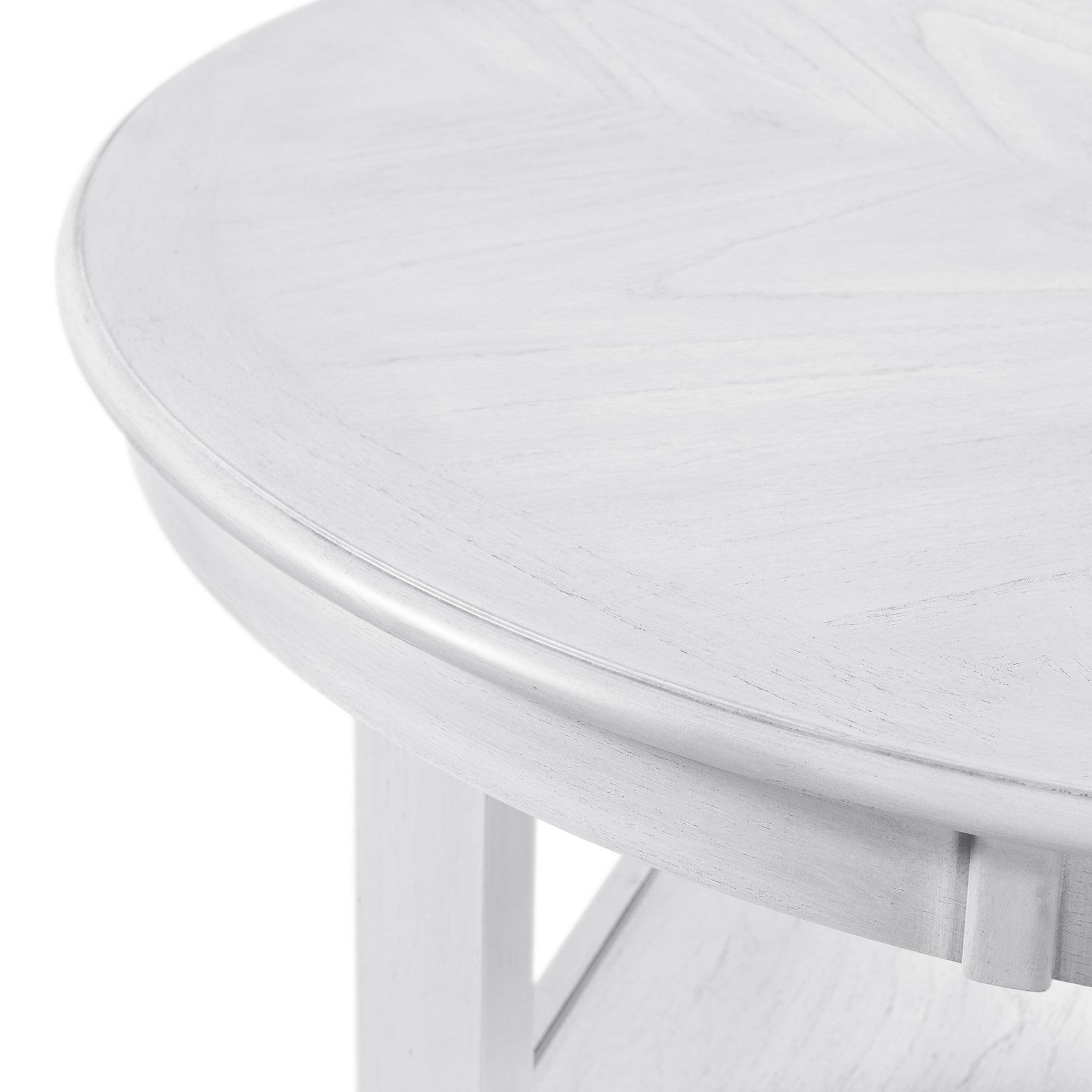Amherst Counter Table w/Wood Leg White Finish - Tampa Furniture Outlet