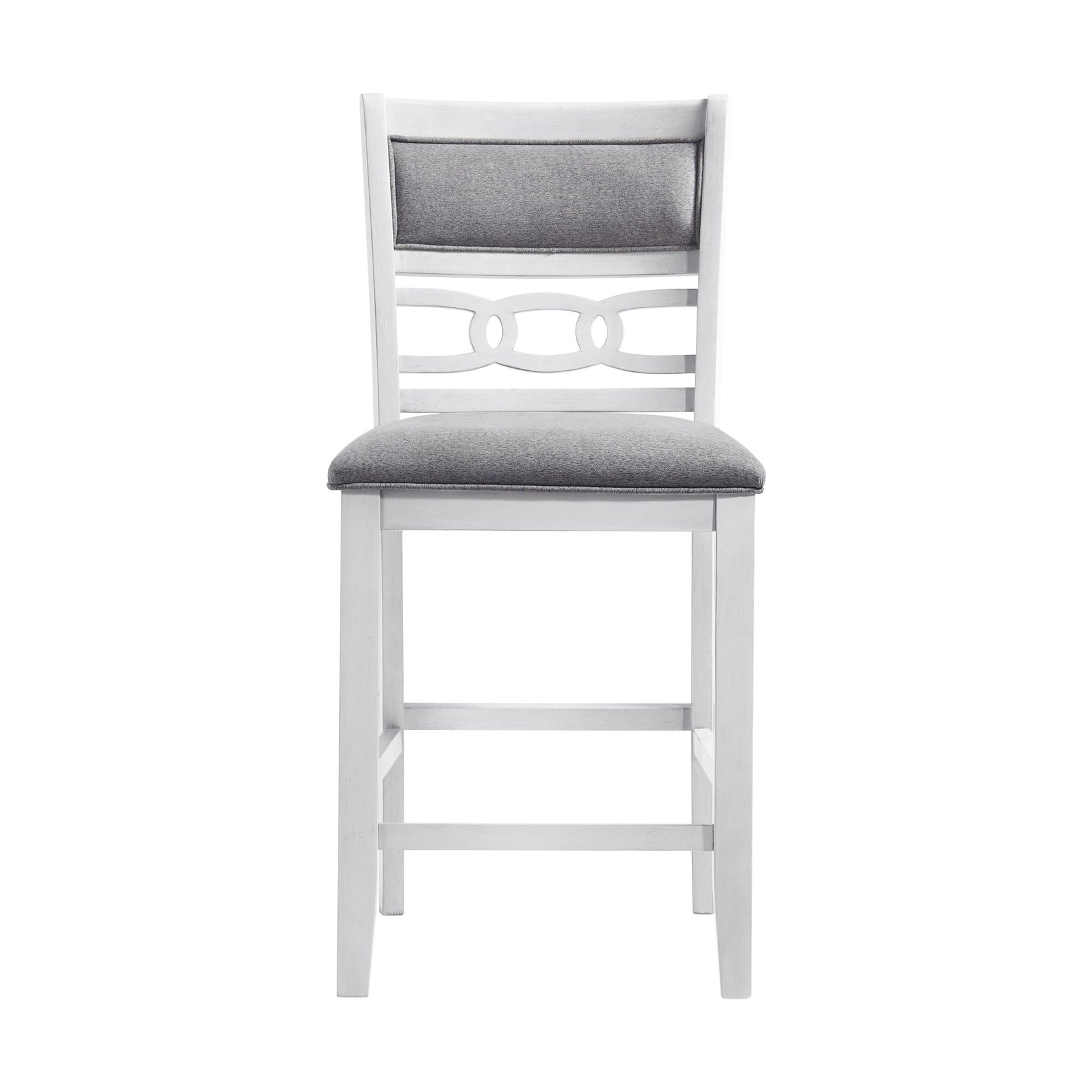 Amherst Counter Side Chair W/Fabric Cushion White Finish (2 Per Pack) - Tampa Furniture Outlet