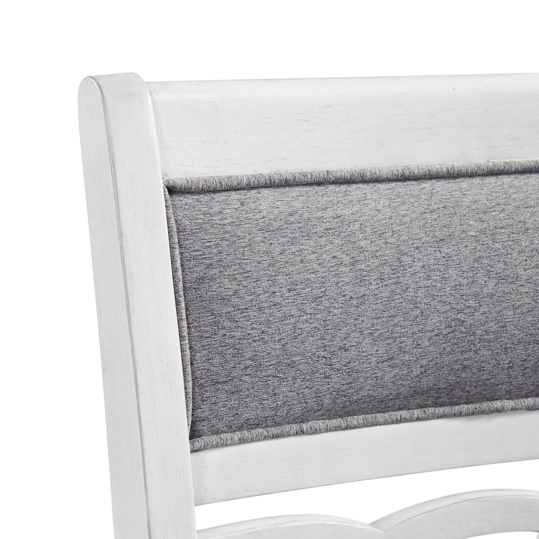 Amherst Counter Side Chair W/Fabric Cushion White Finish (2 Per Pack) - Tampa Furniture Outlet