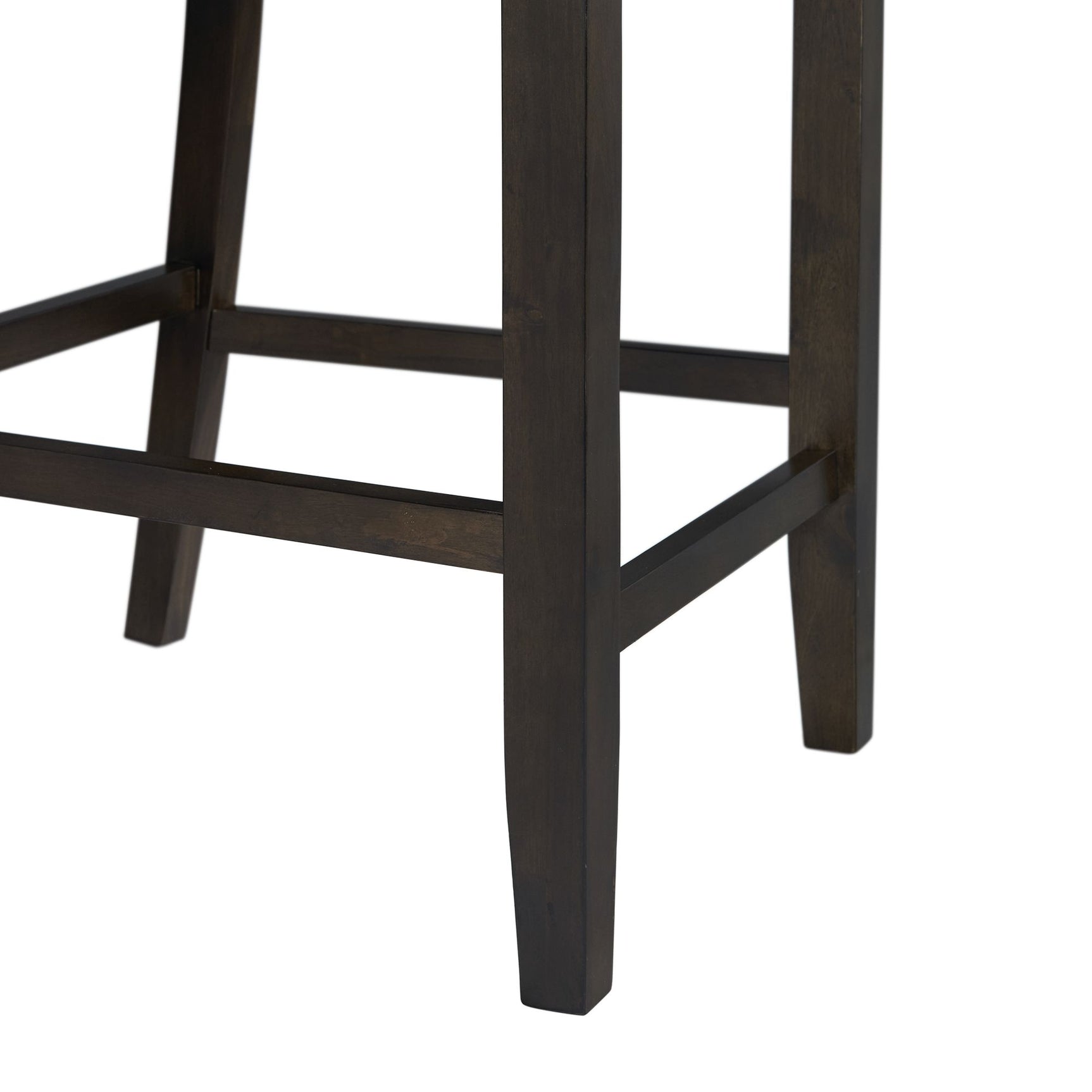 Amherst Counter Height 5PC Dining Set-Table and Four Faux Leather Side Chairs in Walnut - Tampa Furniture Outlet