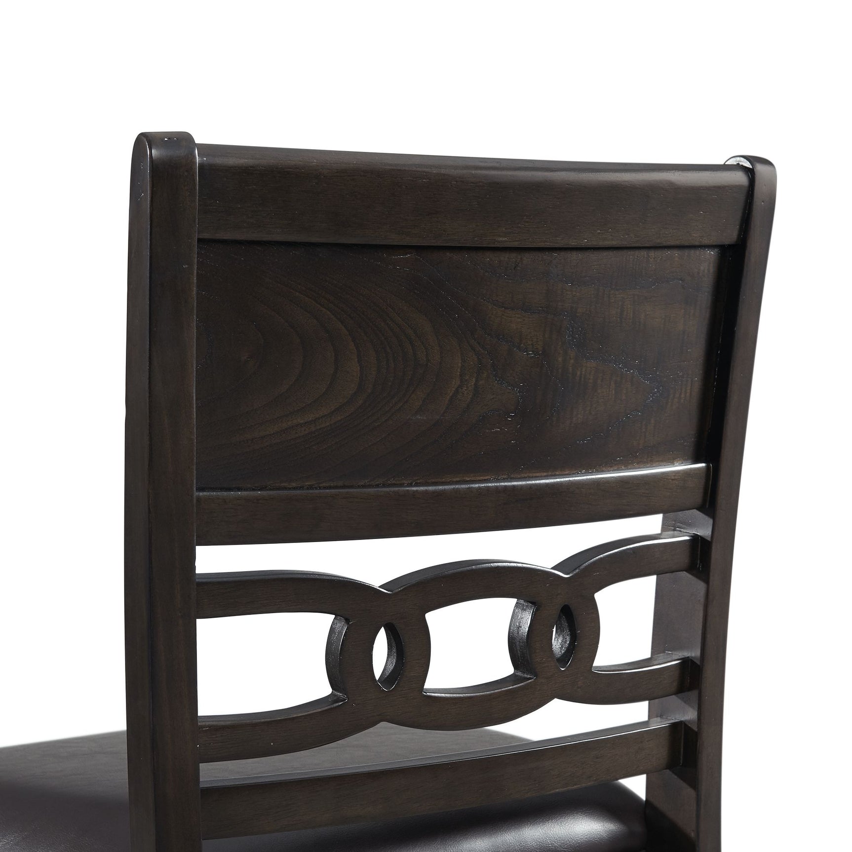 Amherst Counter Side Chair W/PU Cushion Dark Finish (2 Per Pack) - Tampa Furniture Outlet