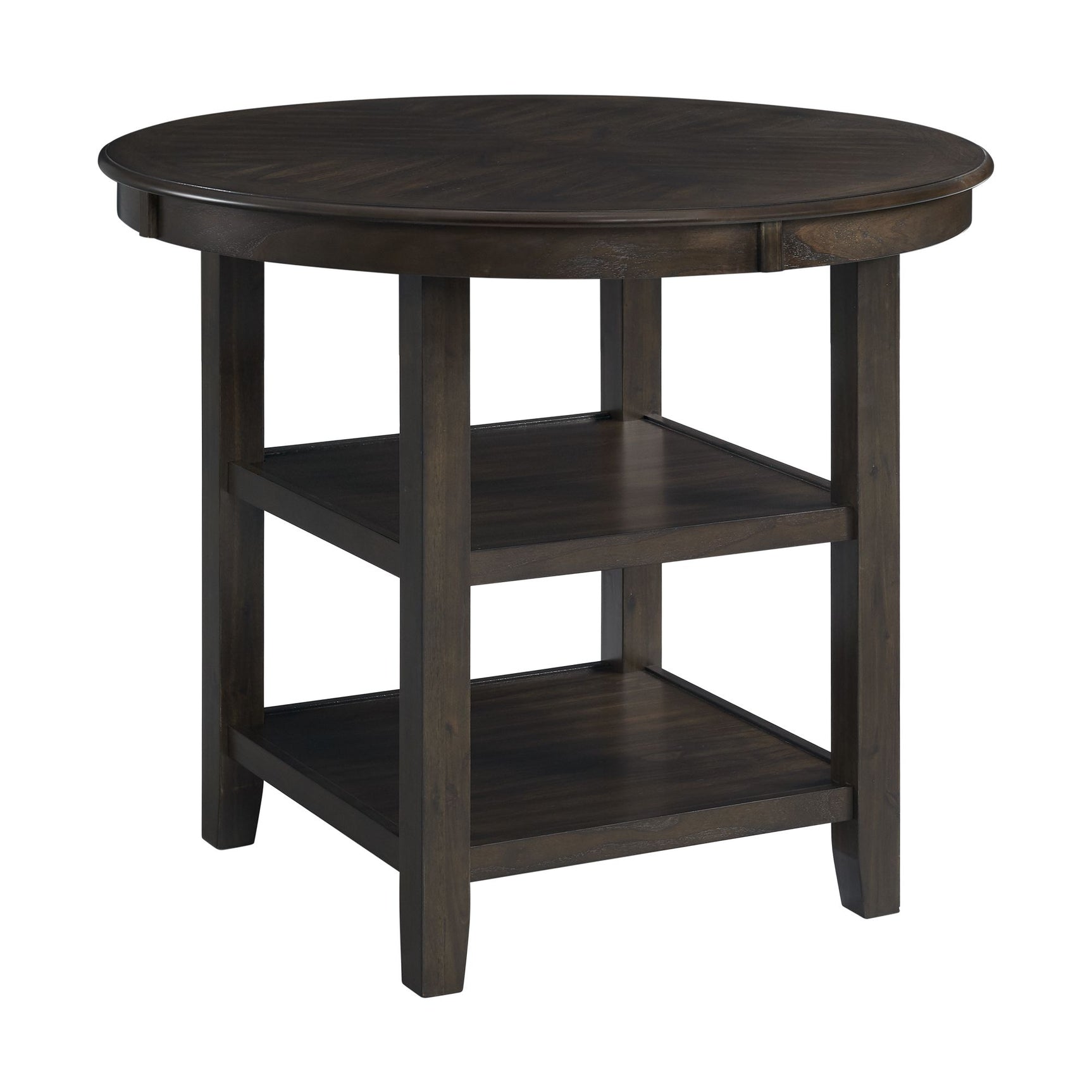 Amherst Counter Table w/Wood Leg Dark Finish - Tampa Furniture Outlet