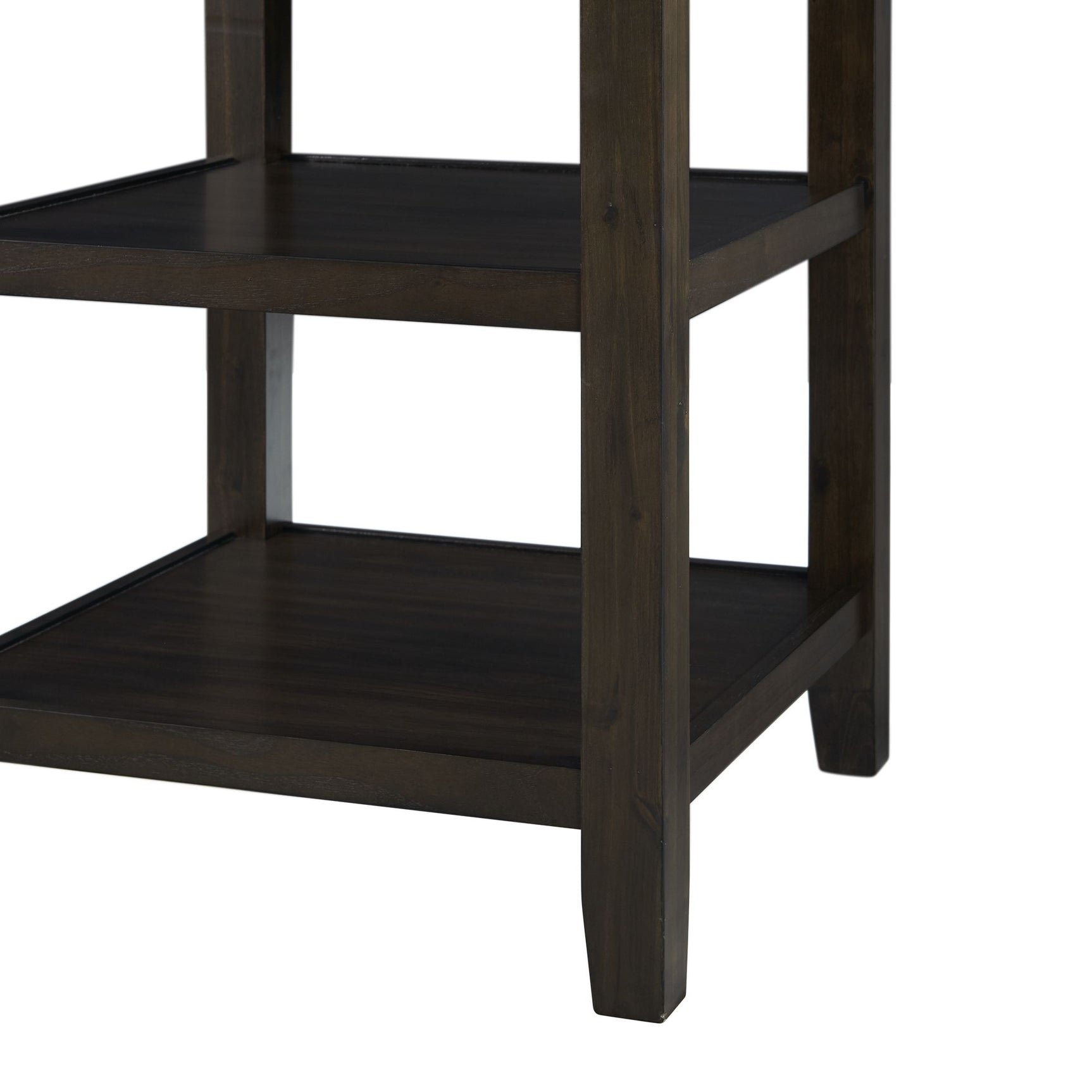 Amherst Counter Table w/Wood Leg Dark Finish - Tampa Furniture Outlet