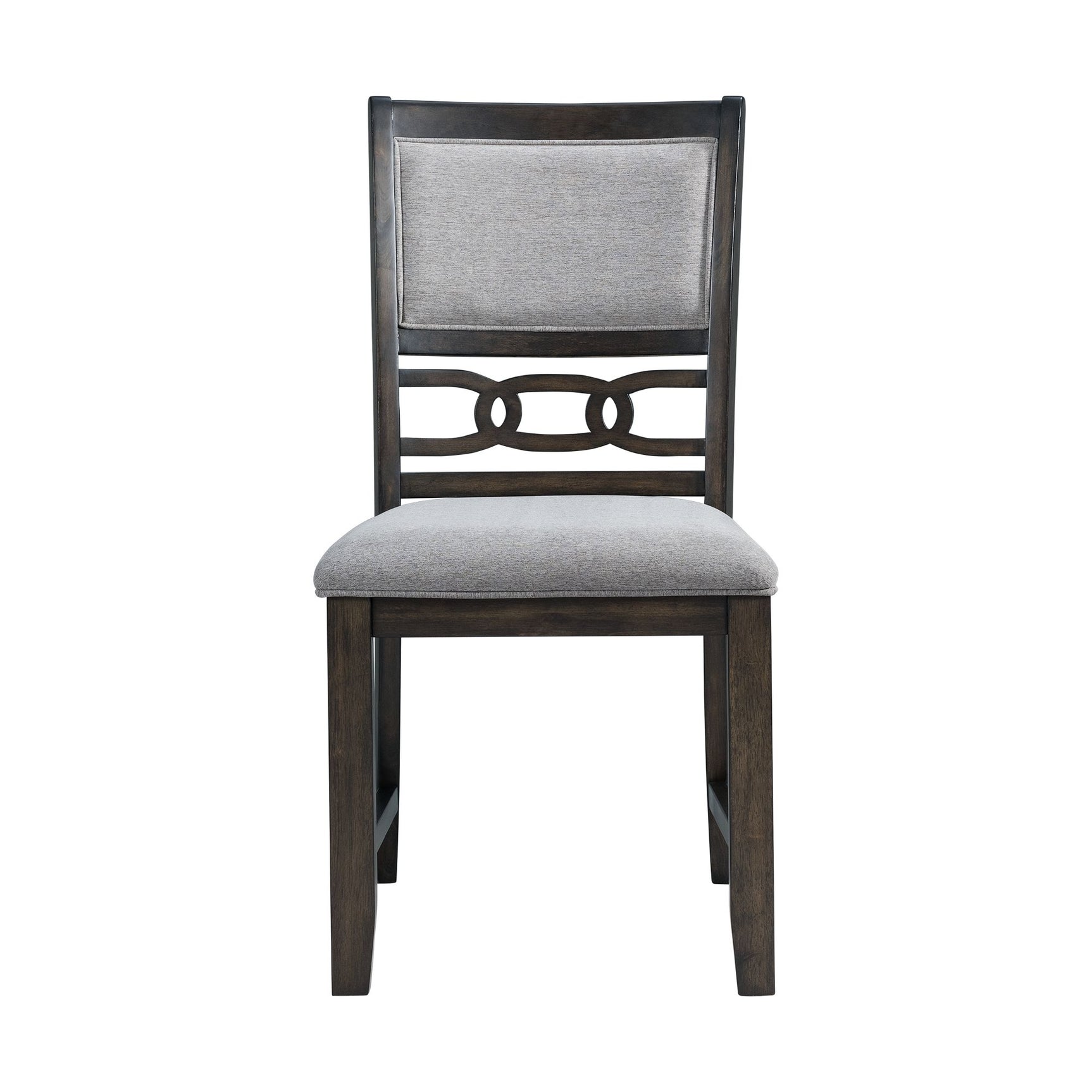 Amherst Dining Side Chair W/Fabric Cushion Dark Finish (2 Per Pack) - Tampa Furniture Outlet