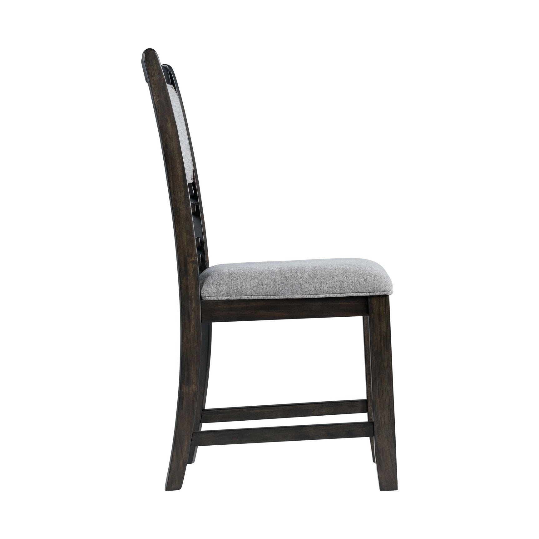 Amherst Dining Side Chair W/Fabric Cushion Dark Finish (2 Per Pack) - Tampa Furniture Outlet