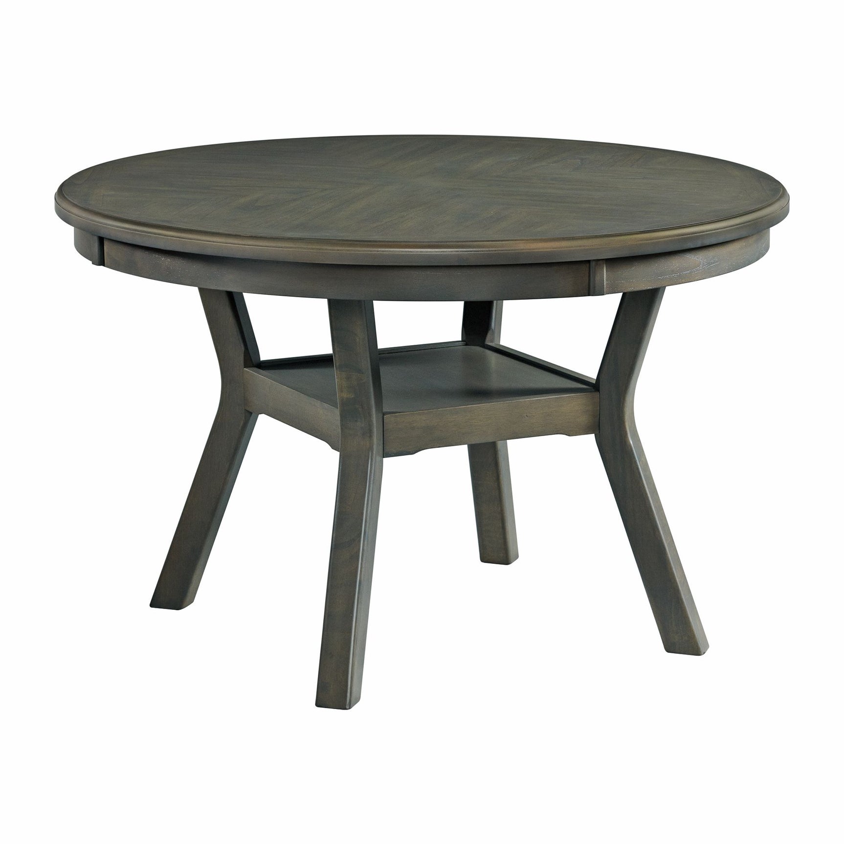 Amherst Dining Table w/Wood Leg Grey Finish - Tampa Furniture Outlet