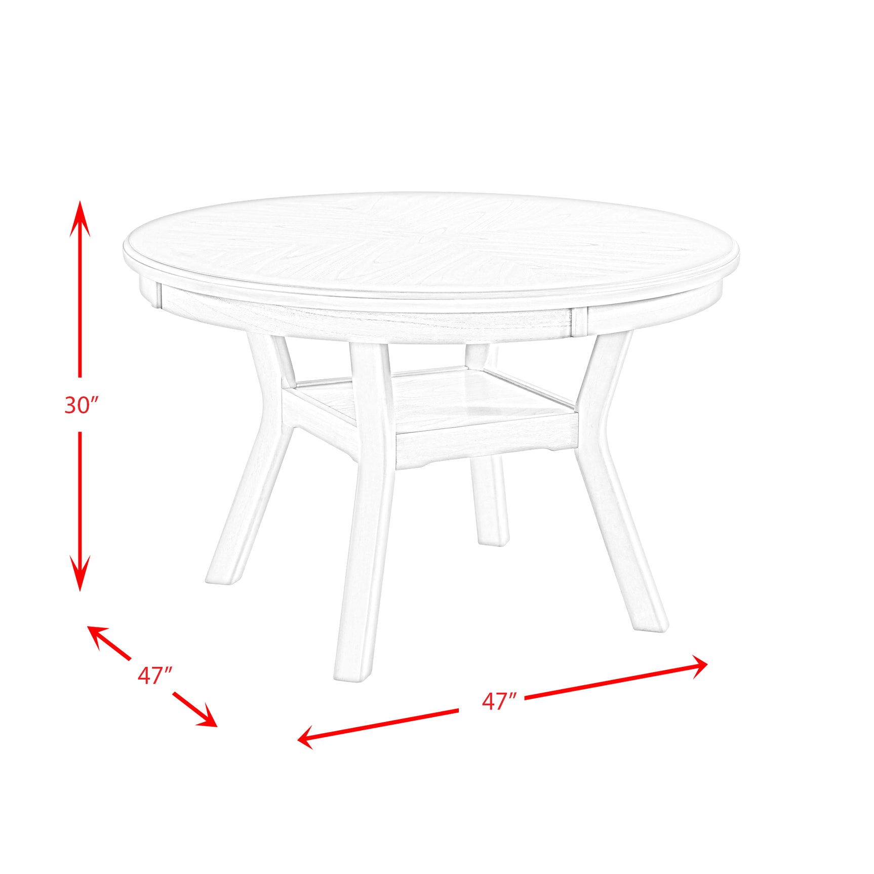 Amherst Dining Table w/Wood Leg Dark Finish - Tampa Furniture Outlet