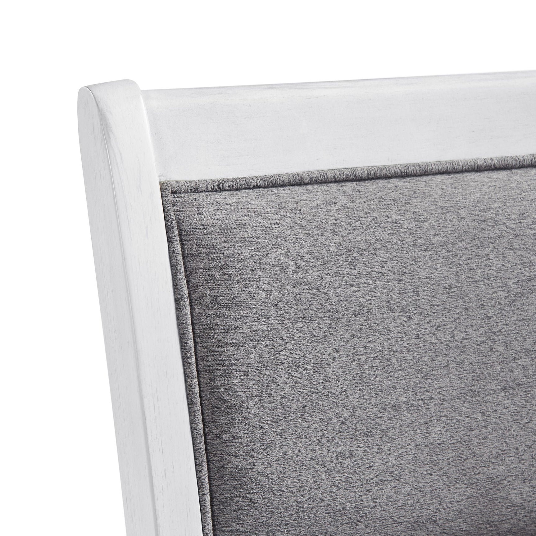 Amherst Dining Side Chair W/Fabric Cushion Side Stretcher White Finish (2 Per Pack) - Tampa Furniture Outlet