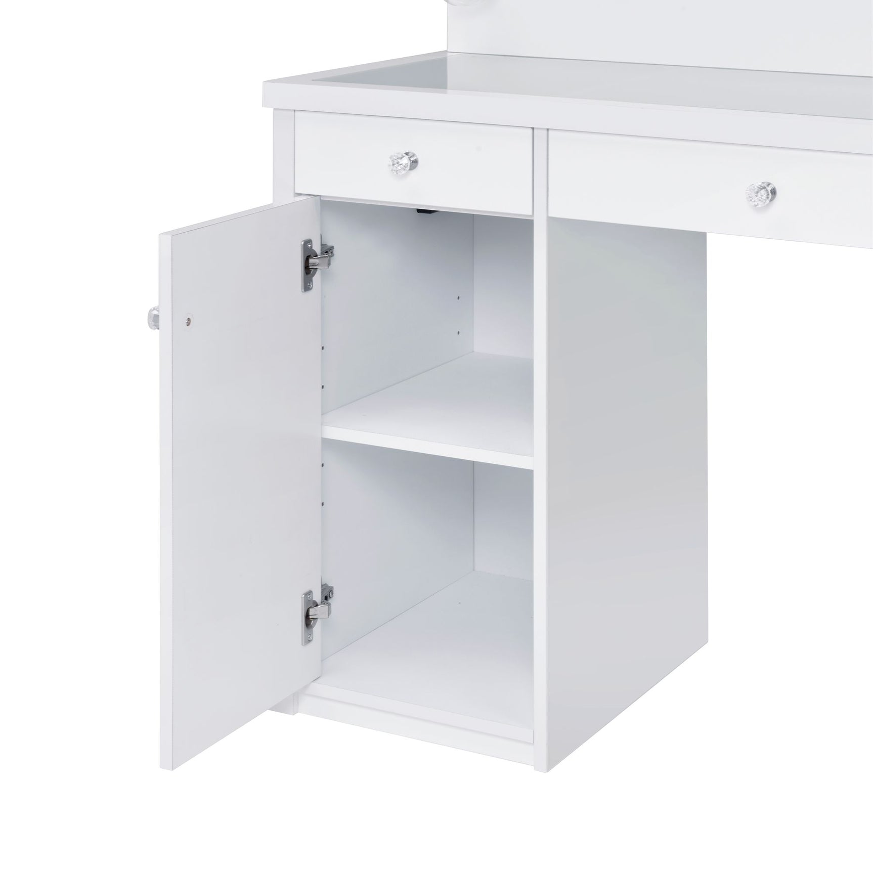 Amia Complete Dressing Table with Lightbulbs - Tampa Furniture Outlet