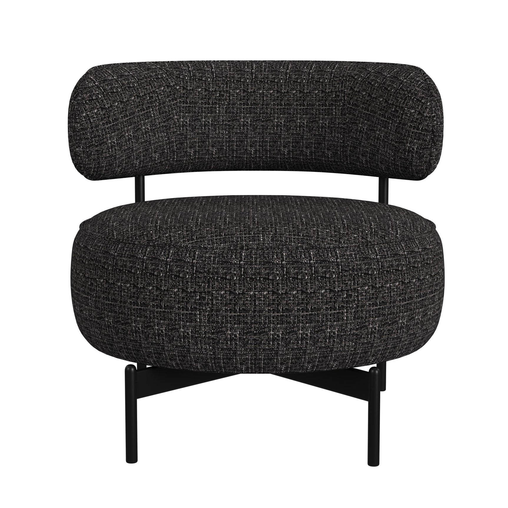 Antonia Swivel Chair in Heron Black - Tampa Furniture Outlet