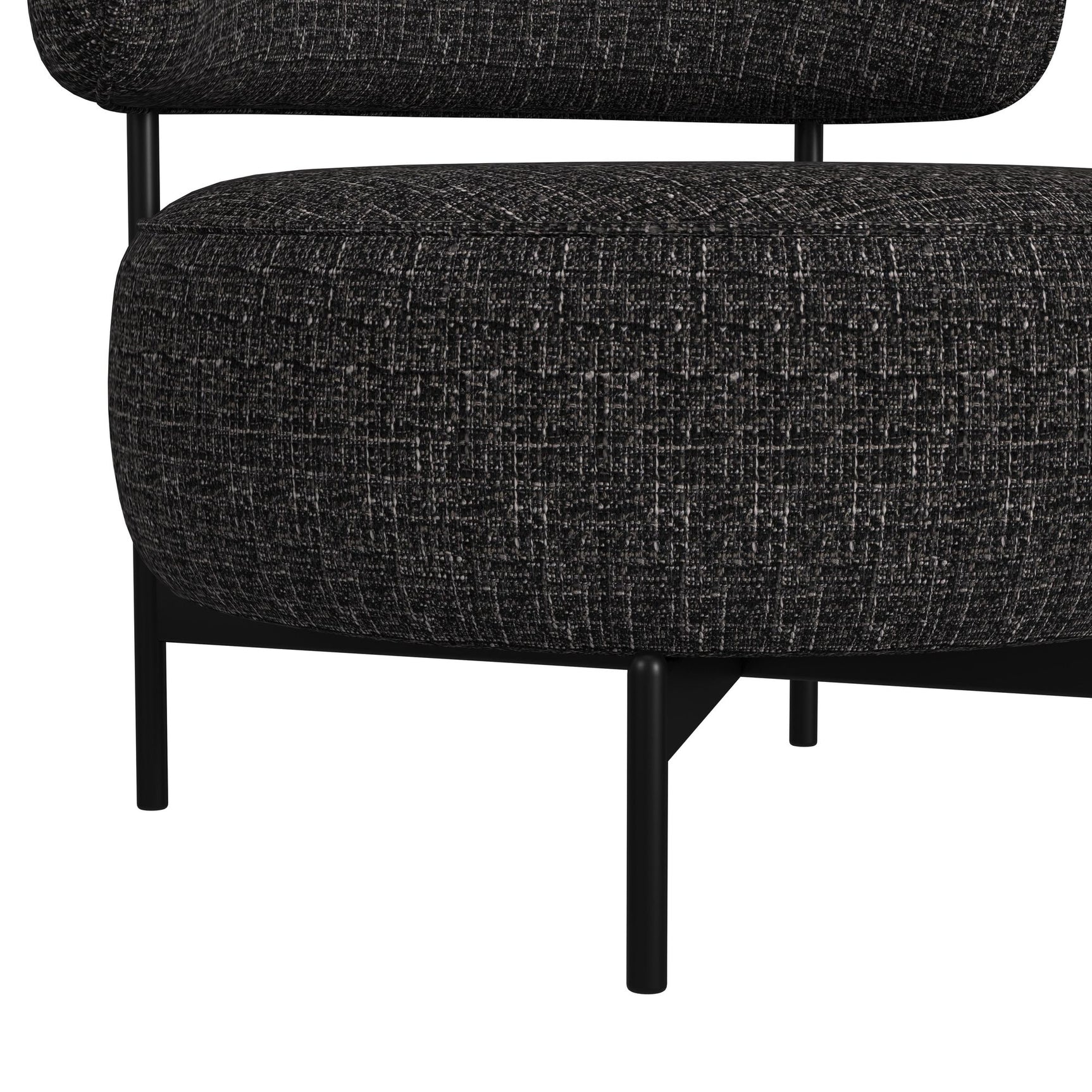 Antonia Swivel Chair in Heron Black - Tampa Furniture Outlet