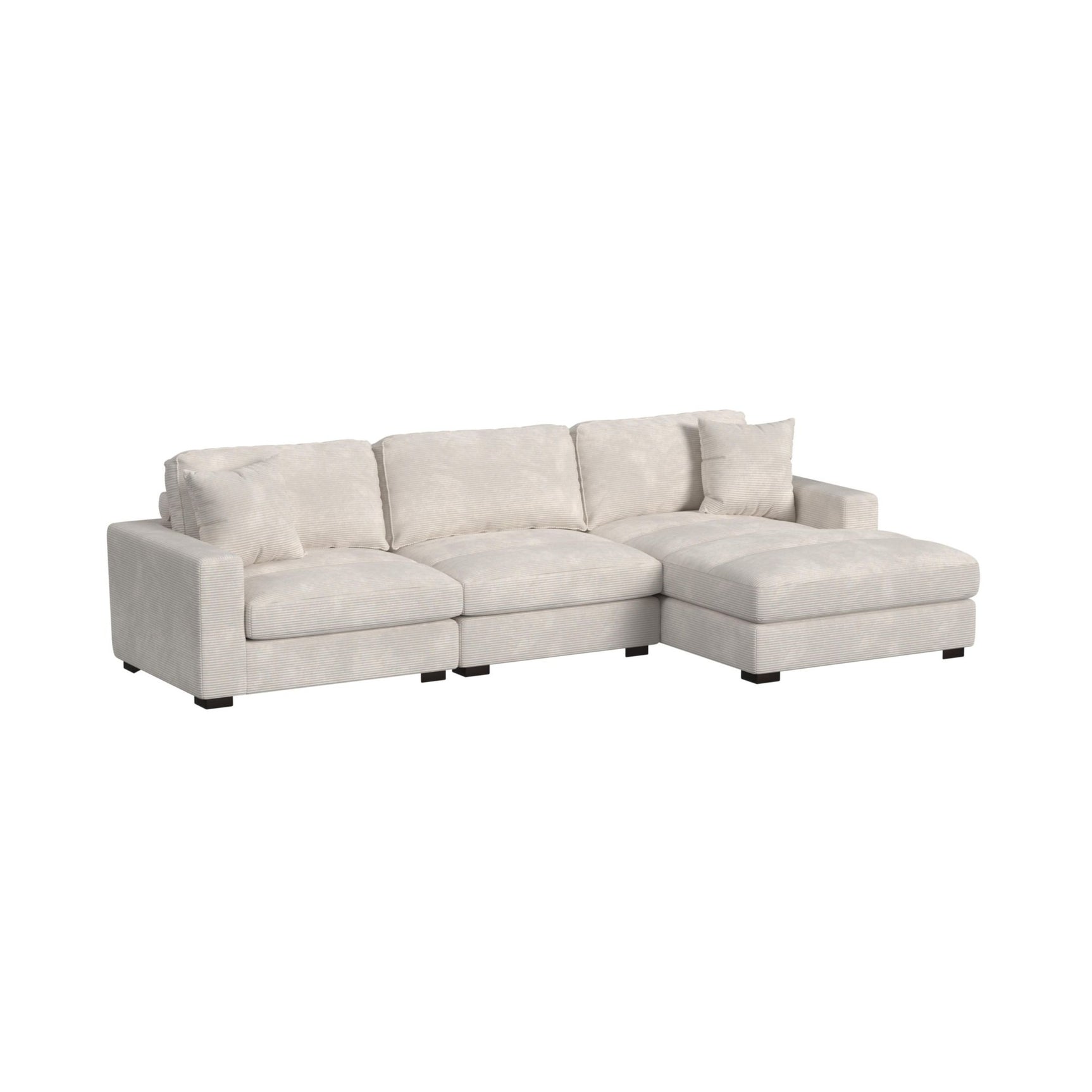 Arizona Modular LHF Armchair with 1 pillow 20" in Steno Beige