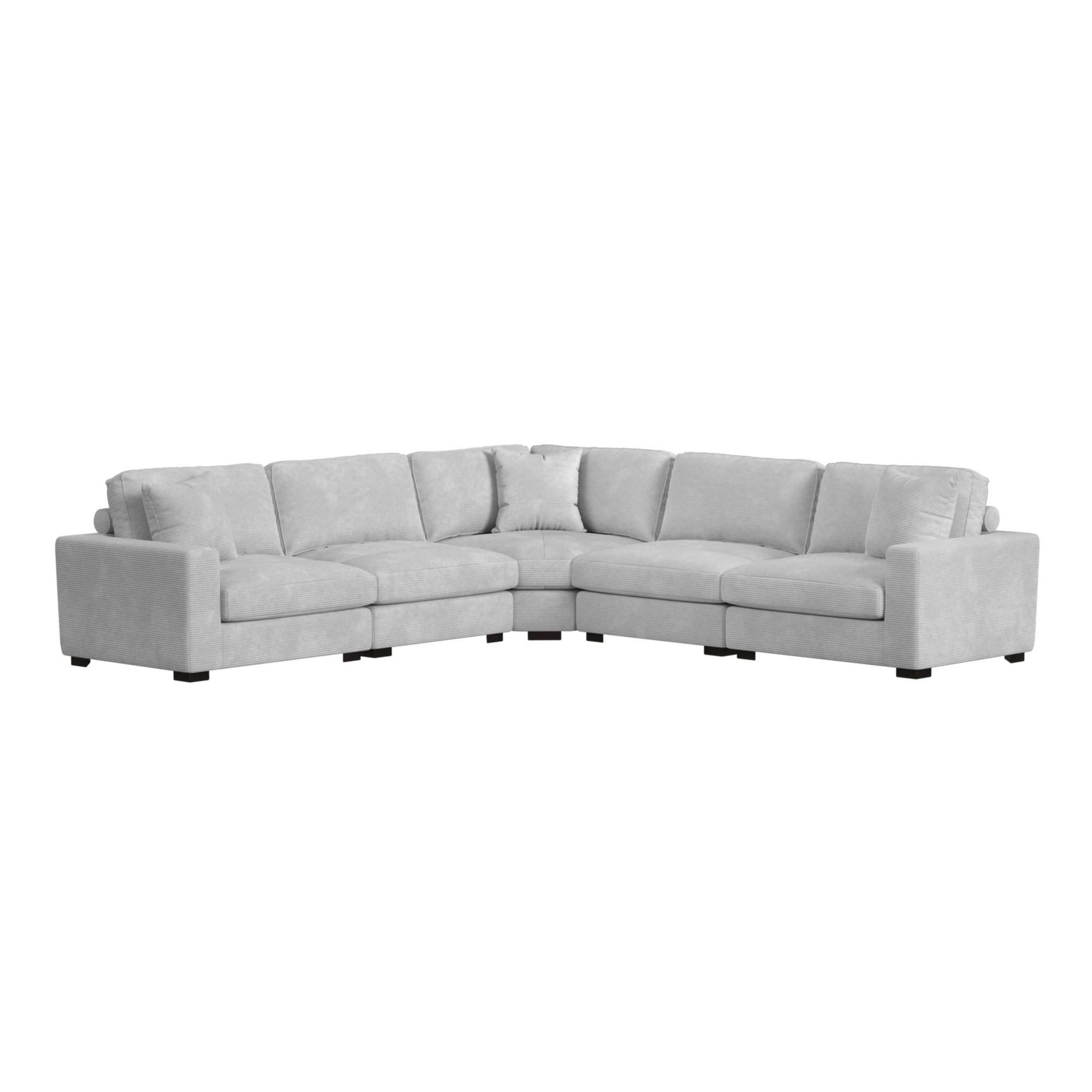 Arizona Modular Armless Chair in Steno Stone - Tampa Furniture Outlet