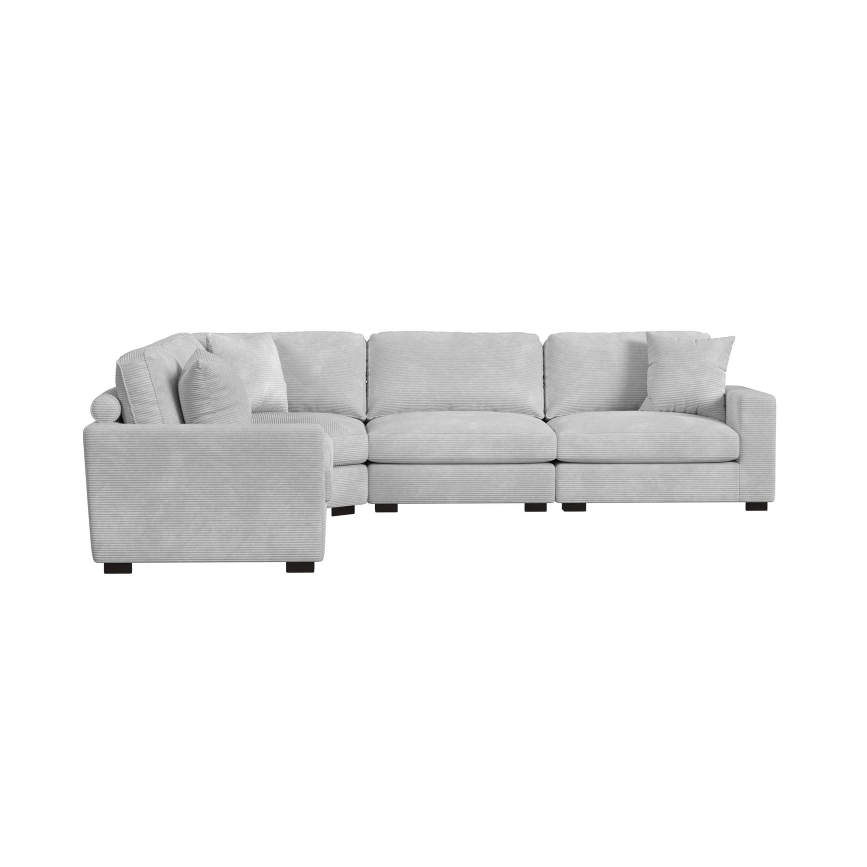 Arizona Modular Wedge with 1 pillow 20" in Steno Stone