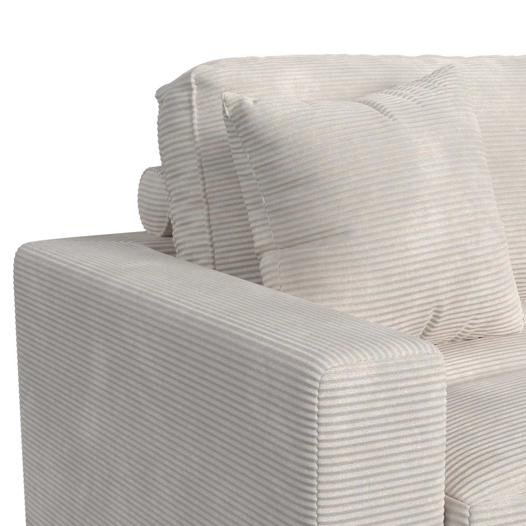 Arizona Modular LHF Armchair with 1 pillow 20" in Steno Beige