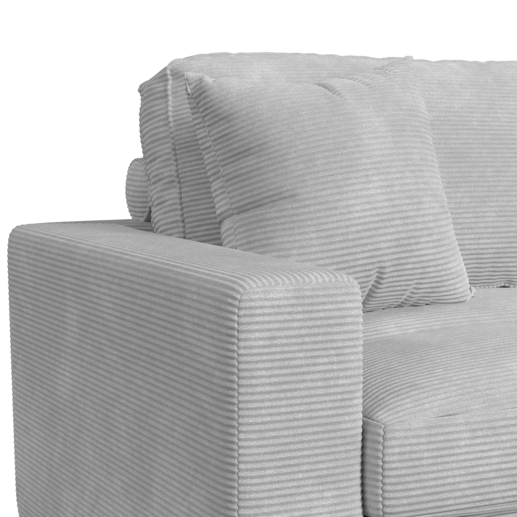 Arizona Modular LHF Armchair with 1 pillow 20" in Steno Stone