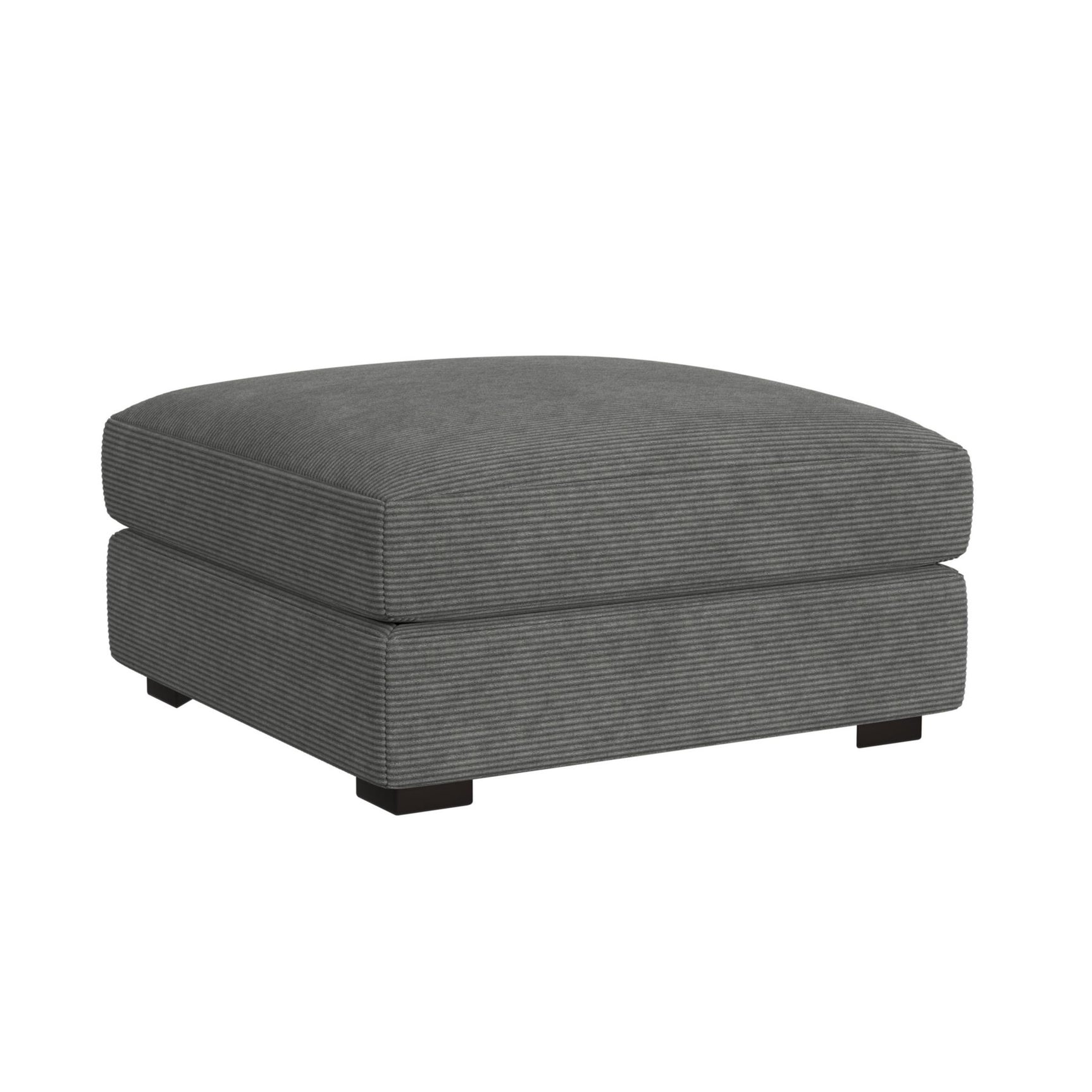 Arizona Modular Ottoman in Steno Charcoal
