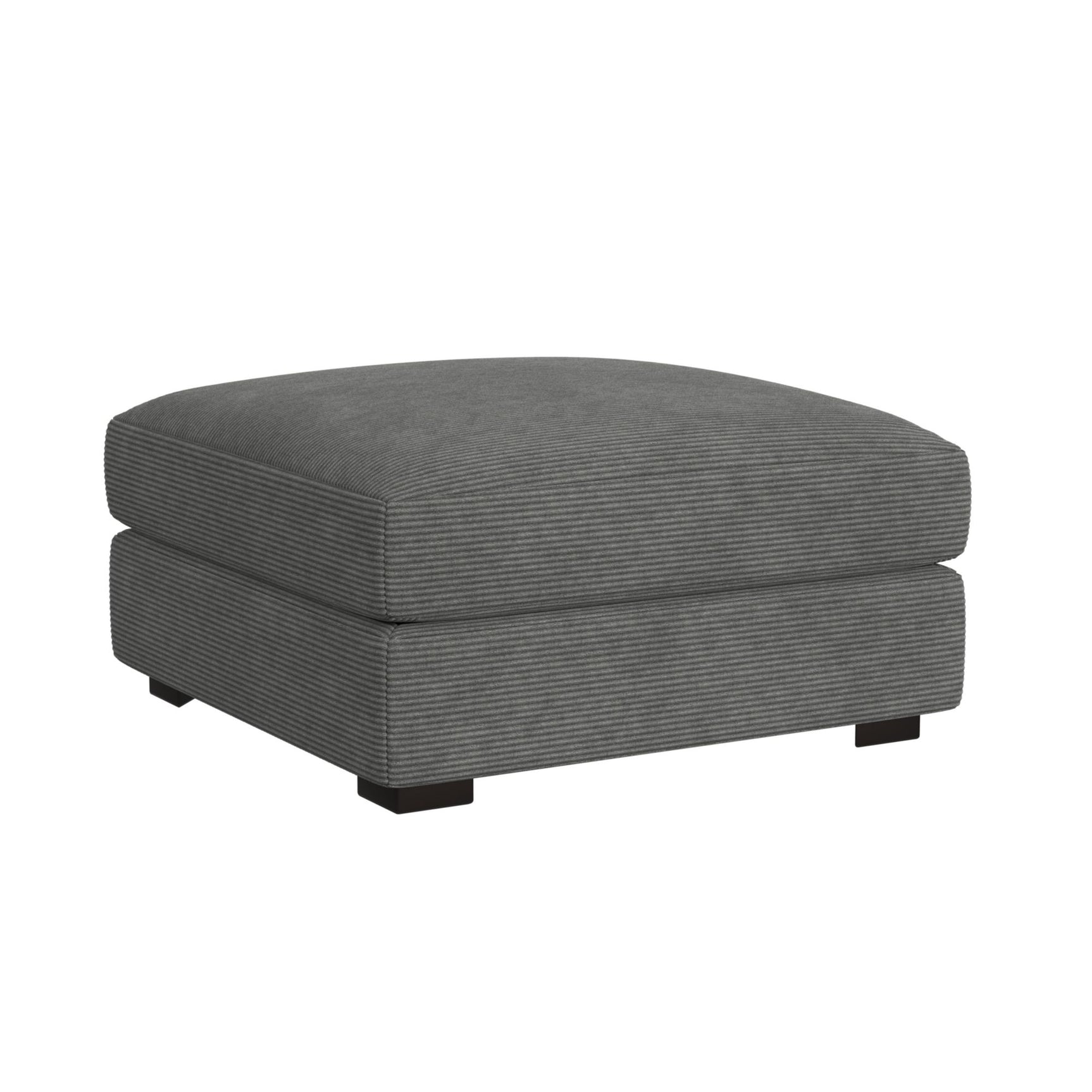 Arizona Modular Ottoman in Steno Charcoal - Tampa Furniture Outlet