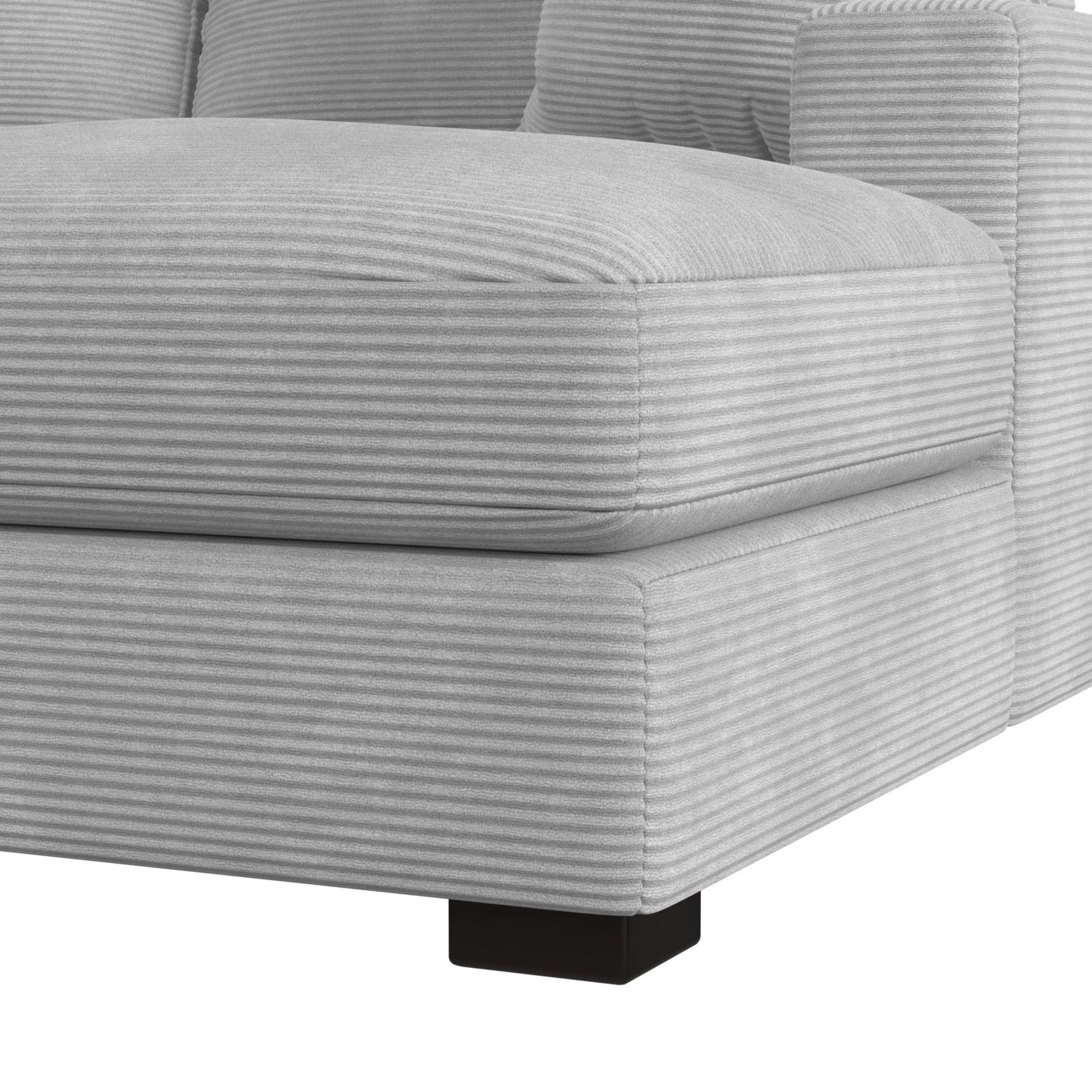 Arizona Modular RHF Chaise with 1 pillow 20" in Steno Stone