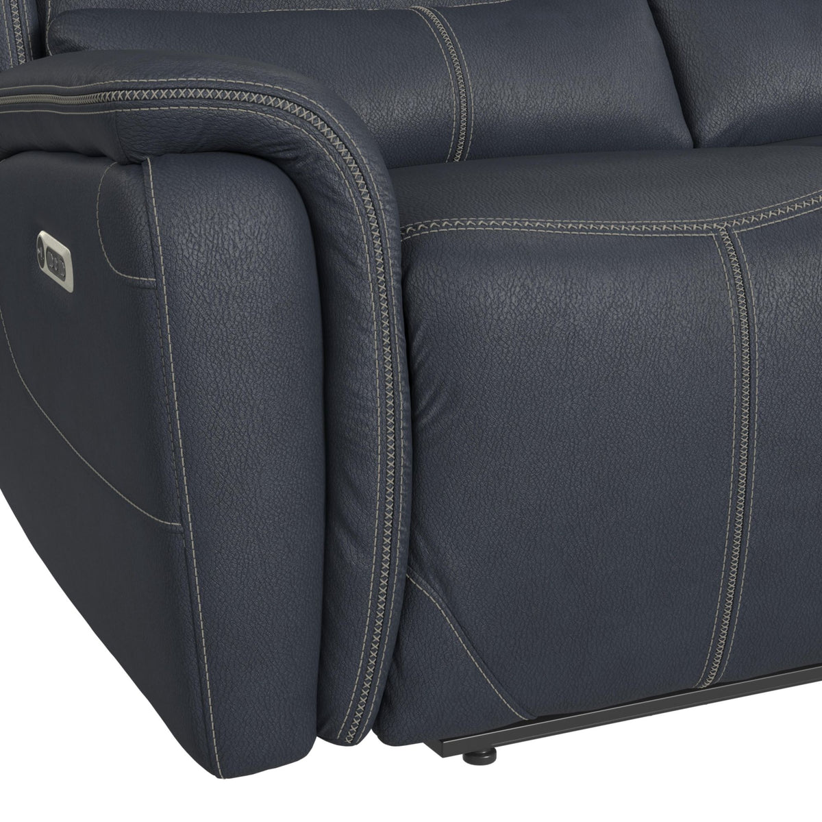 Aruba Power Motion Sofa with Power Headrest in Pebble Navy