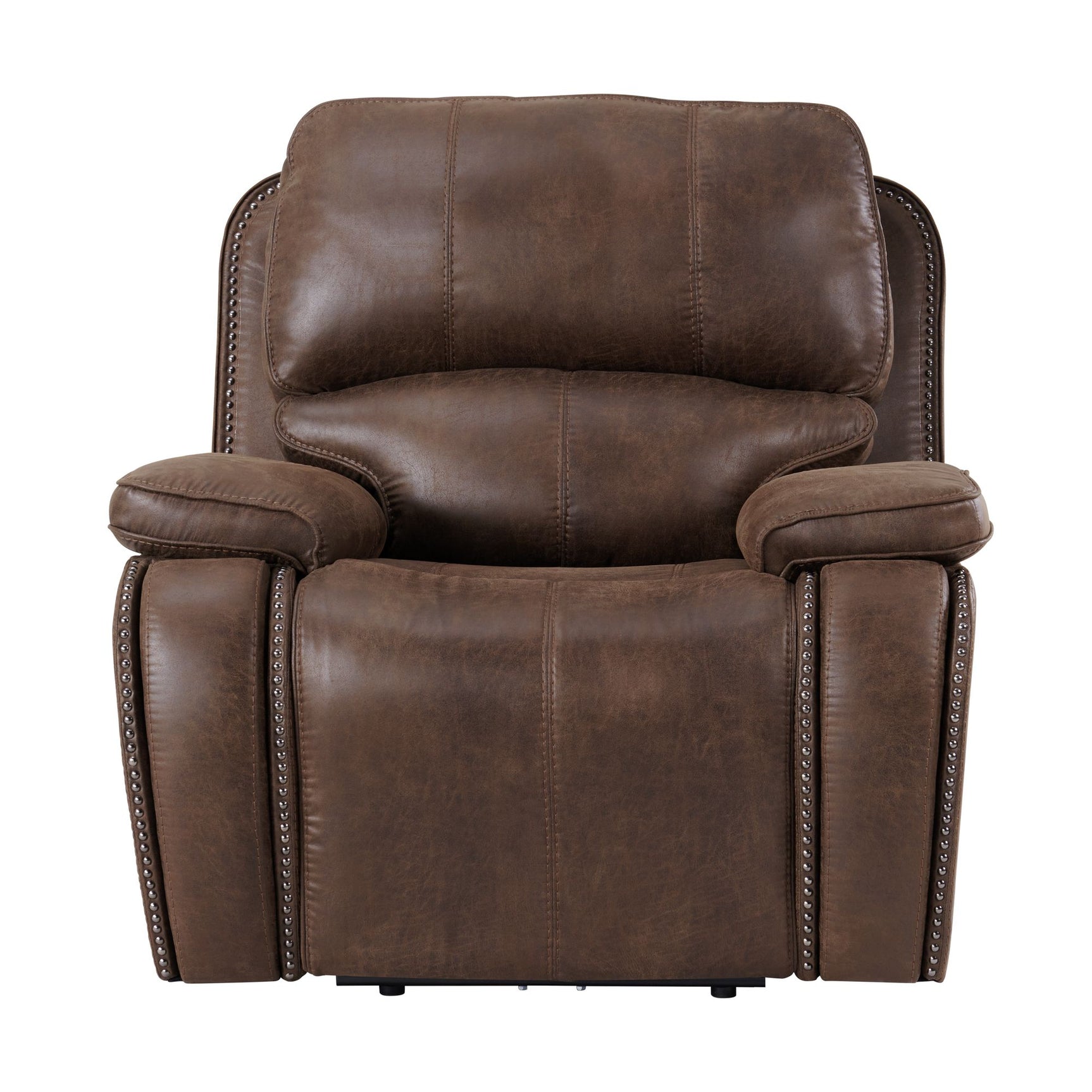 Atlantis Power Motion Recliner with Power Head Recliner in Heritage Brown - Tampa Furniture Outlet