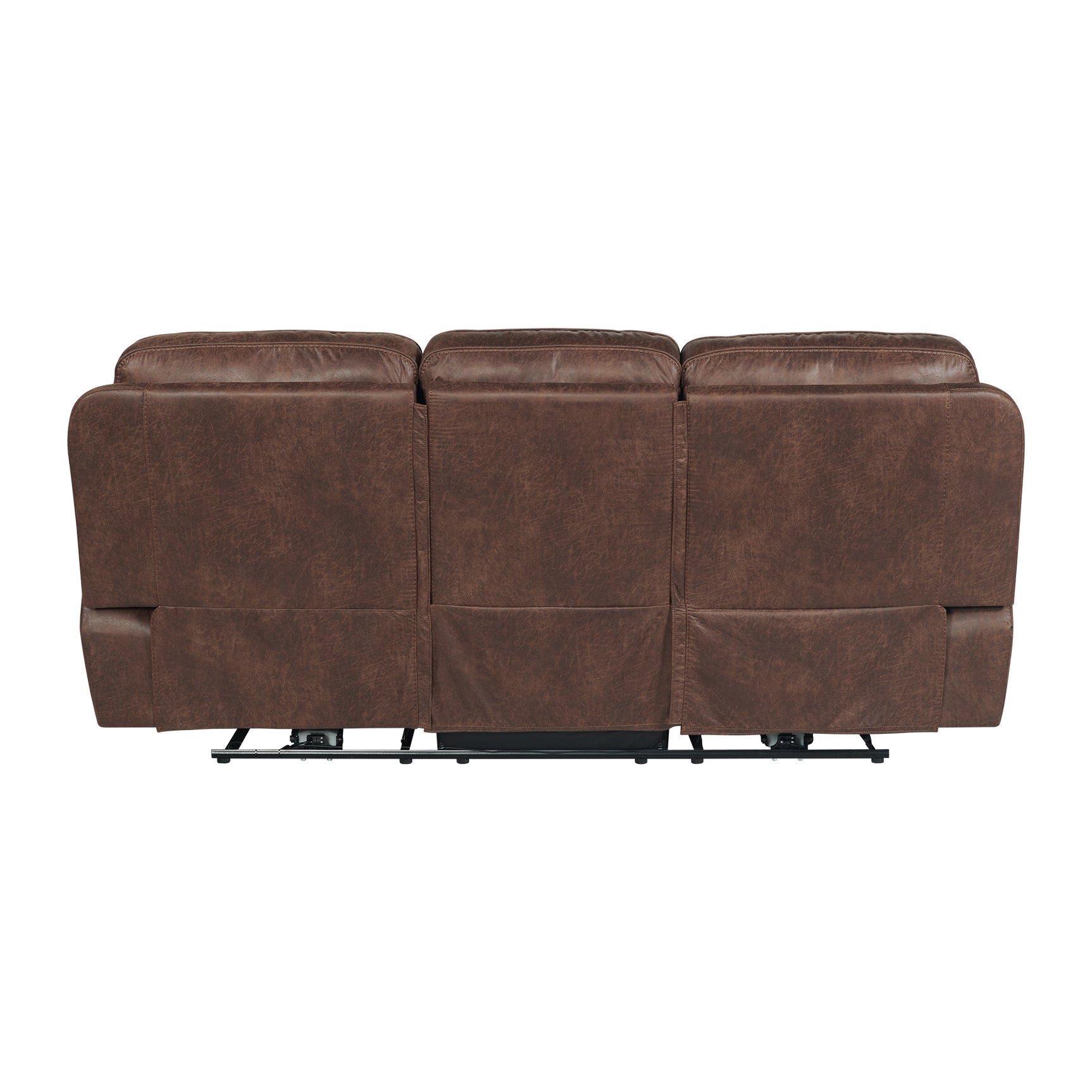 Atlantis Power Motion Sofa with Power Motion Head Recliner in Heritage Brown - Tampa Furniture Outlet