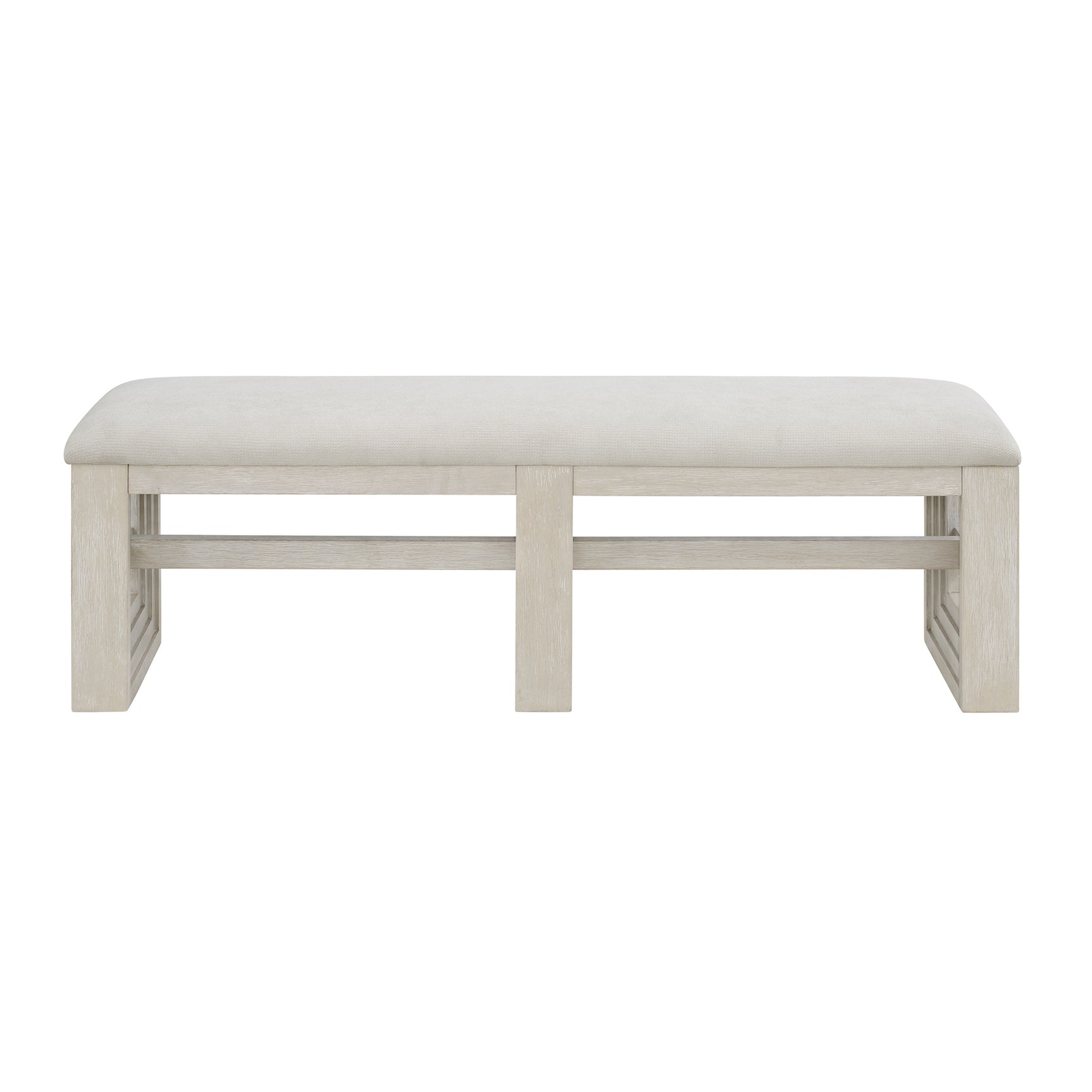 Avalanche Dining Bench in Antique White - Tampa Furniture Outlet