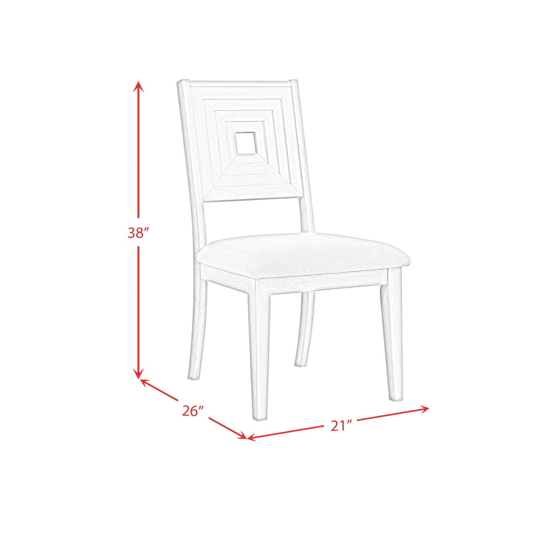 Avalanche Dining Side Chair in Antique White (2 Per Carton) - Tampa Furniture Outlet