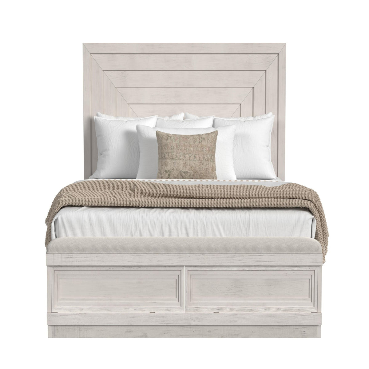 Avalanche Queen Storage Bed in Antique White