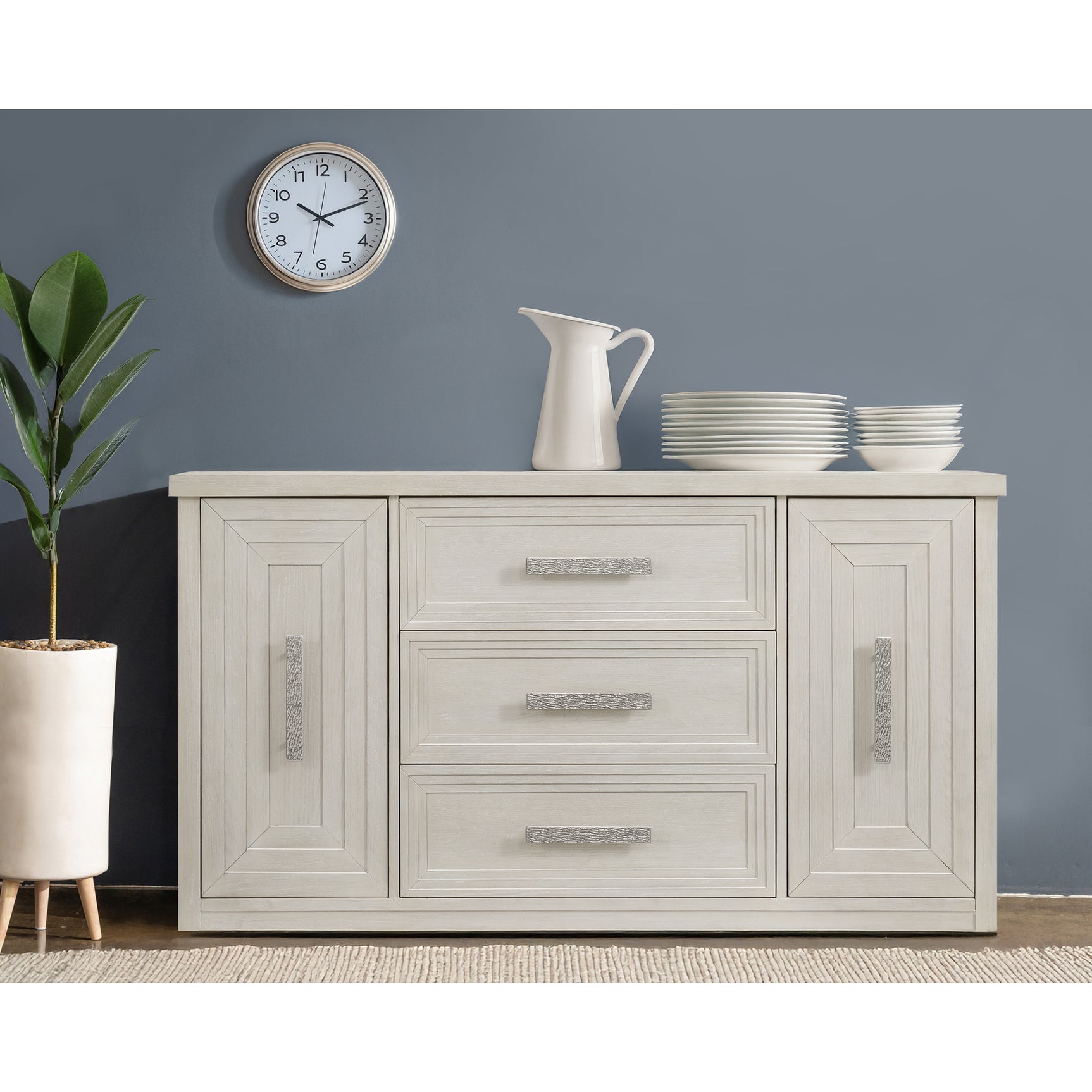 Avalanche Server in Antique White – SKU D-11600-7-SV | Elements