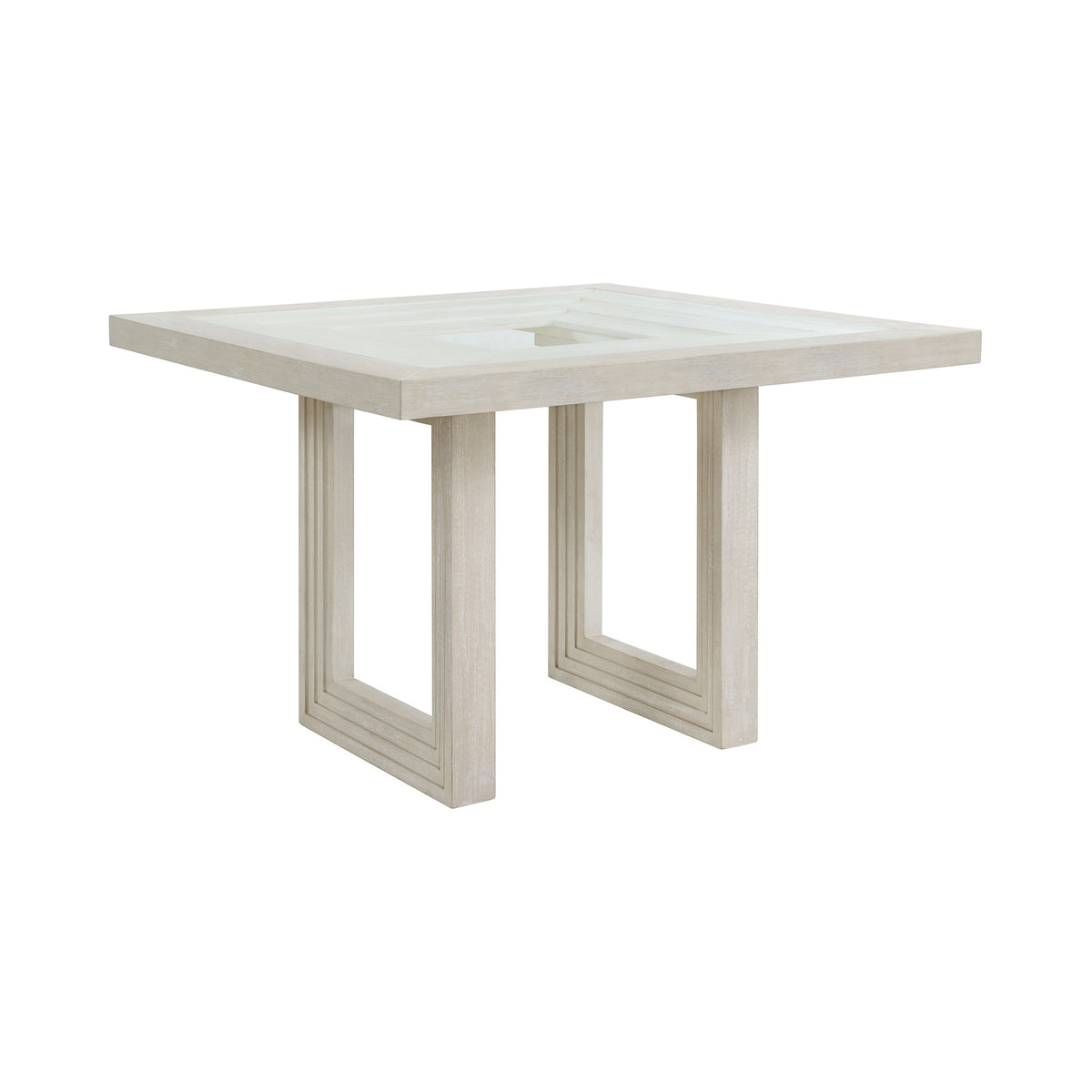 Avalanche Square Counter Table in Antique White